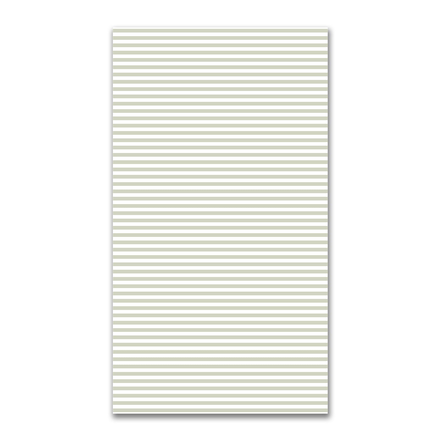 White Spun Polyester Fabric with Pale Green Bars #FASP-1241-051