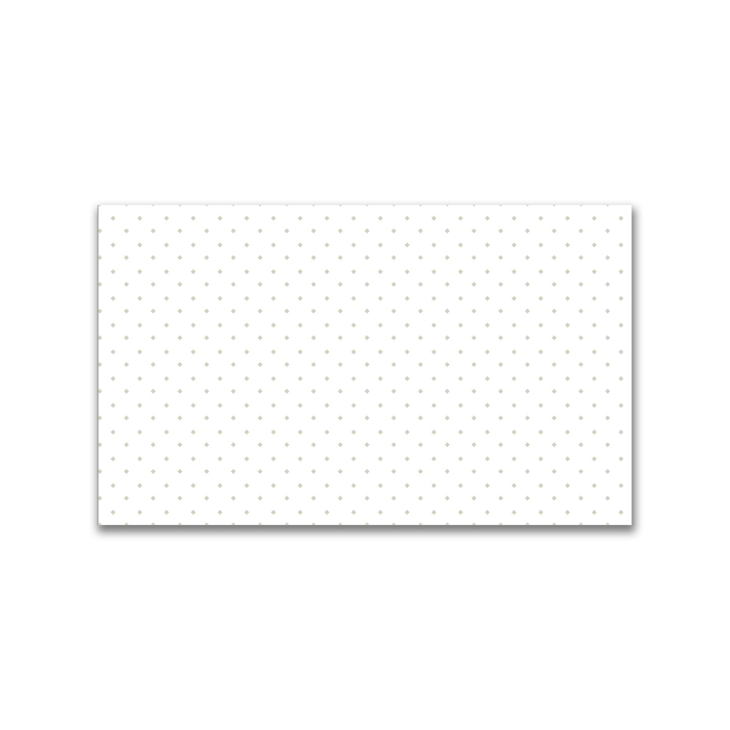 White Spun Polyester Fabric with Pale Green Diamonds #FASP-1241-101
