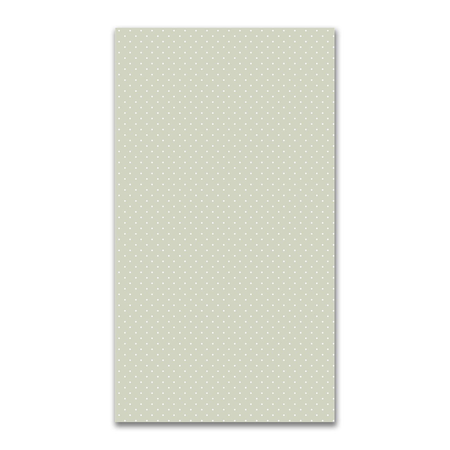 Spun Polyester Fabric with White Diamonds on Pale Green #FASP-1241-102