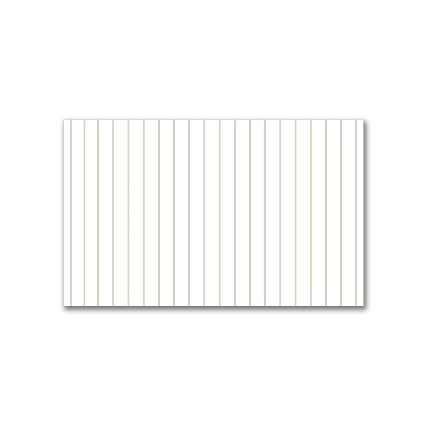 White Spun Polyester Fabric with Fine Pale Green Stripes #FASP-1241-151