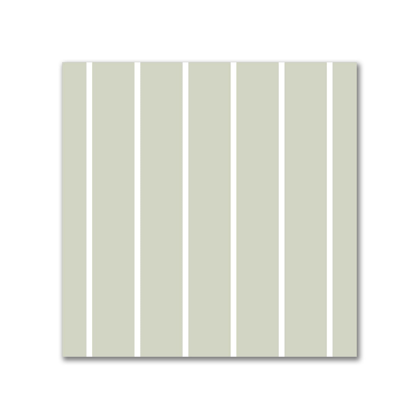 Spun Polyester Fabric with Fine White Stripes on Pale Green #FASP-1241-152