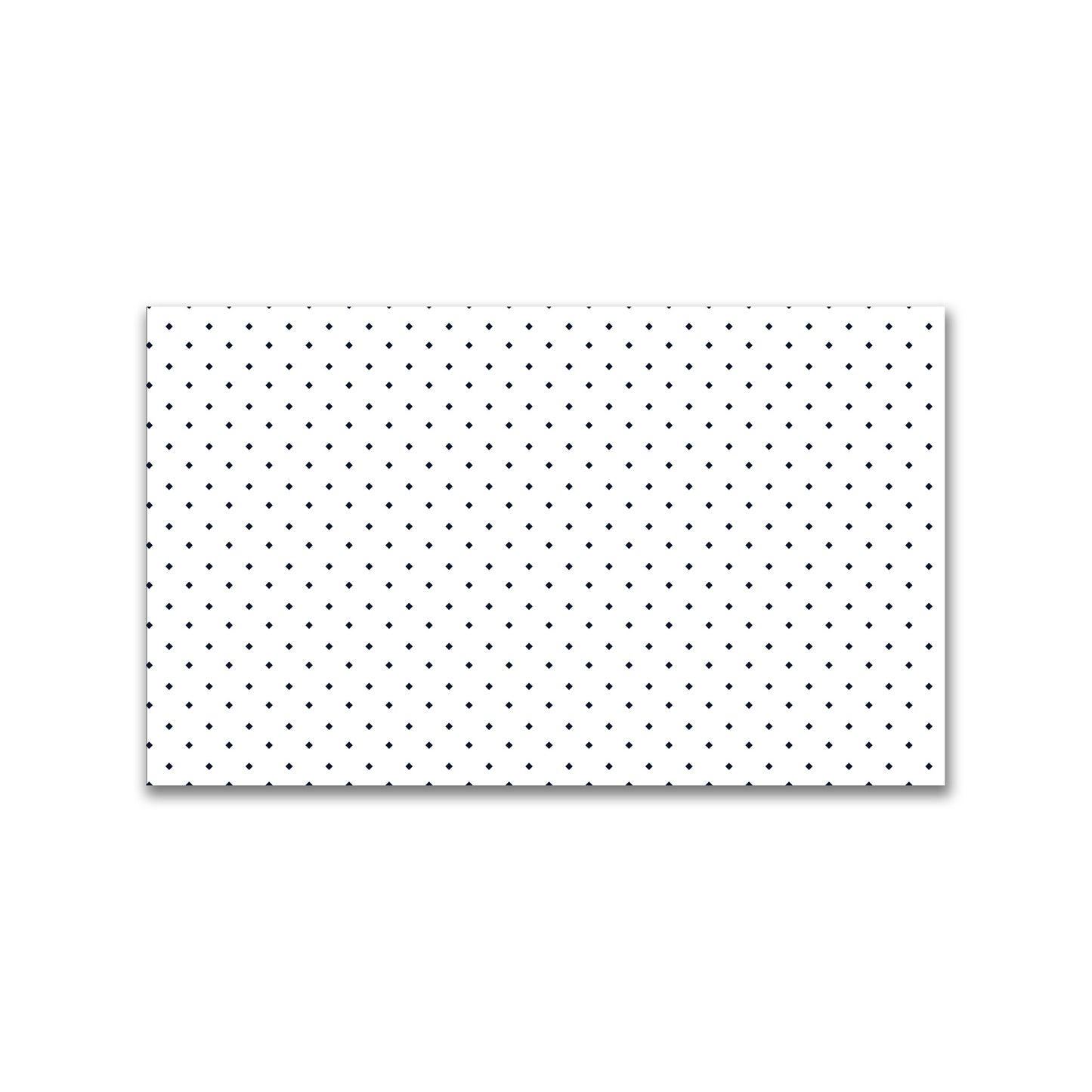 White Spun Polyester Fabric with Navy Blue Diamonds #FASP-1271-101