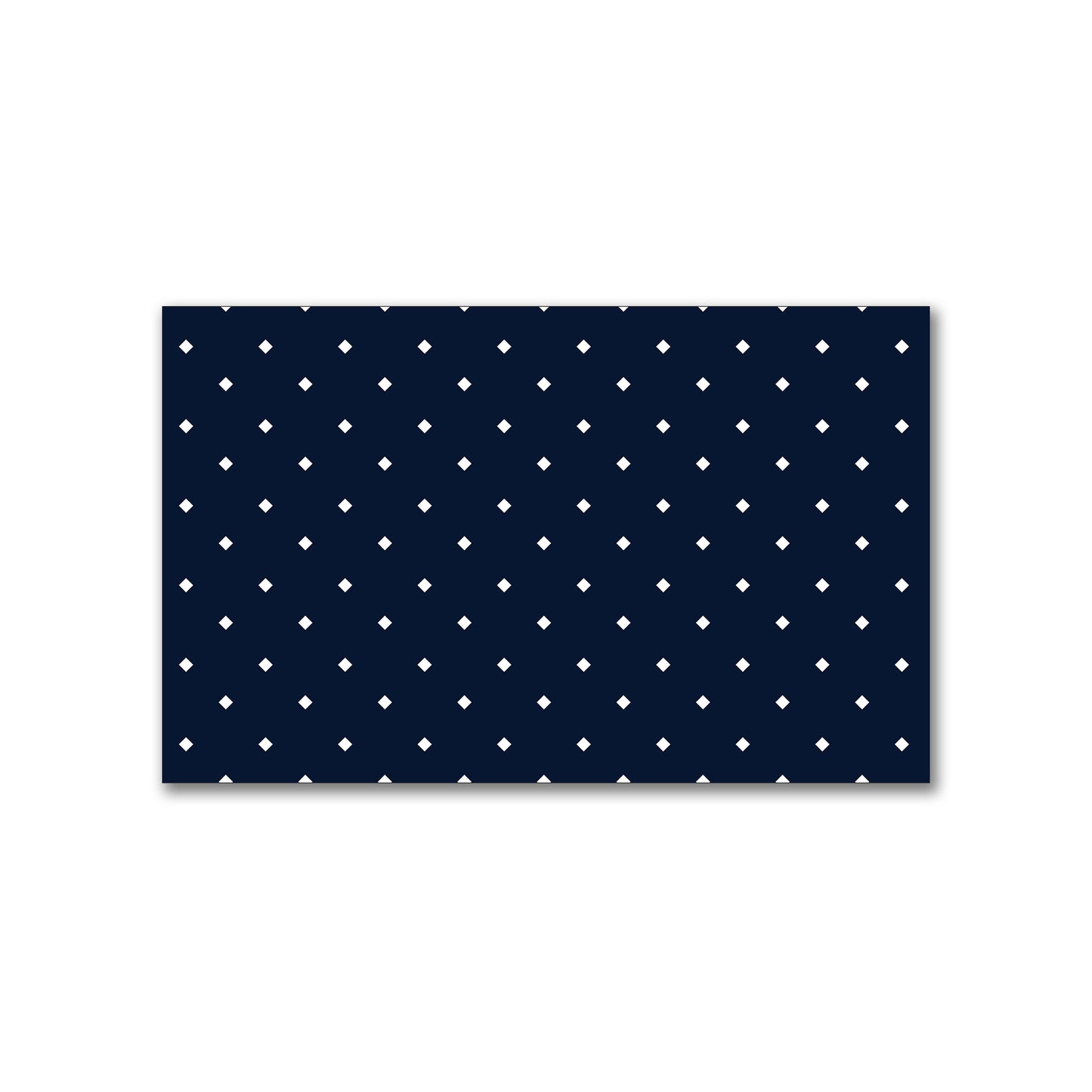 Spun Polyester Fabric with Off-white Diamonds on Navy Blue #FASP-1271-102