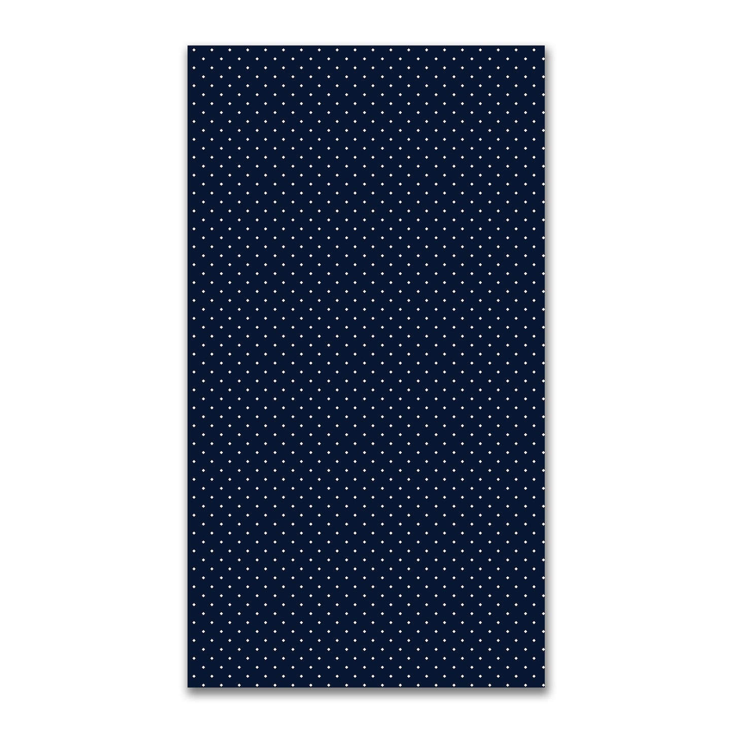 Spun Polyester Fabric with Off-white Diamonds on Navy Blue #FASP-1271-102