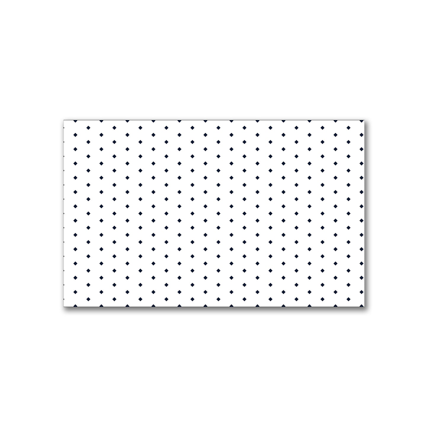 White Spun Polyester Fabric with Fine Navy Blue Diamonds #FASP-1271-111