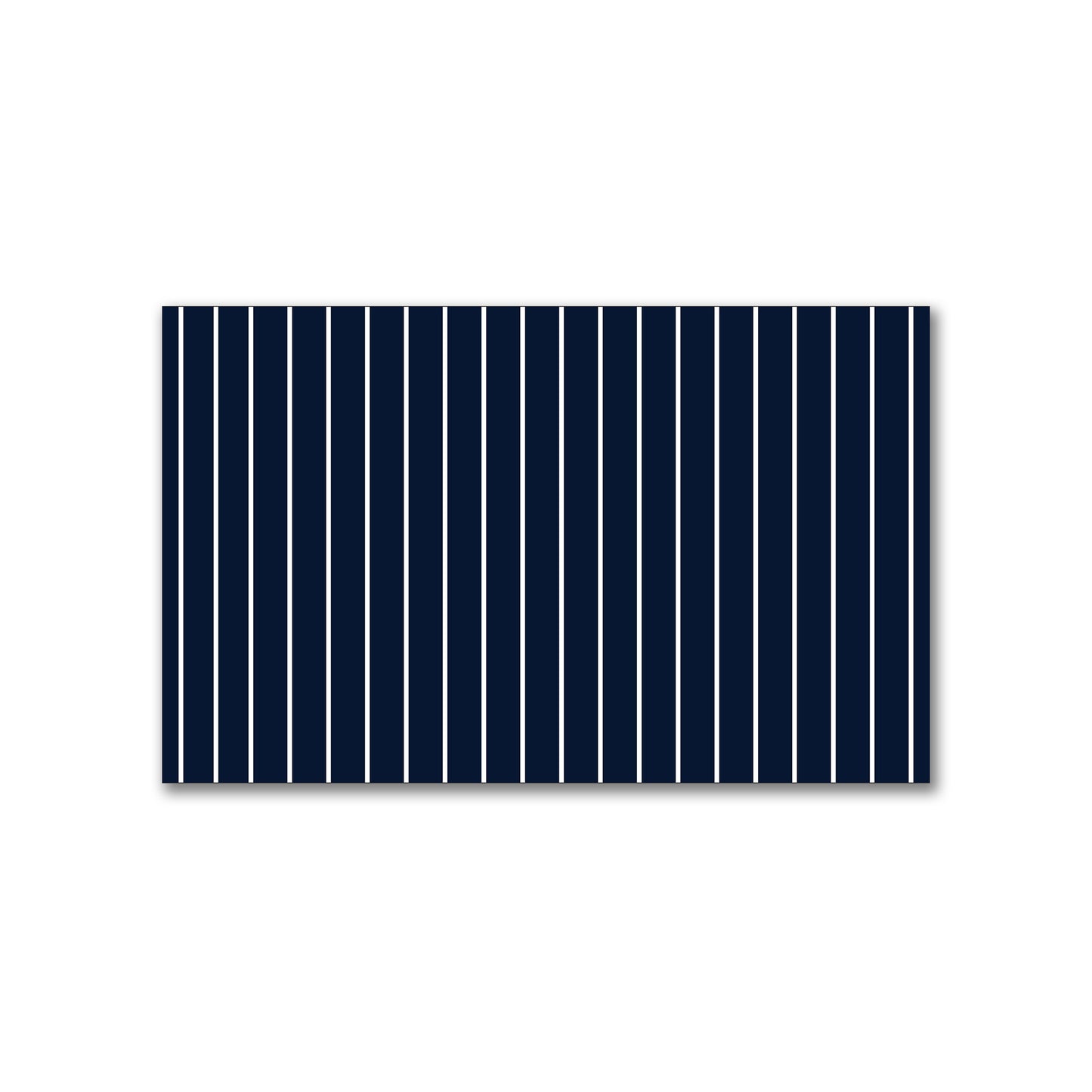 Spun Polyester Fabric with Fine Off-white Stripes on Navy Blue #FASP-1271-152