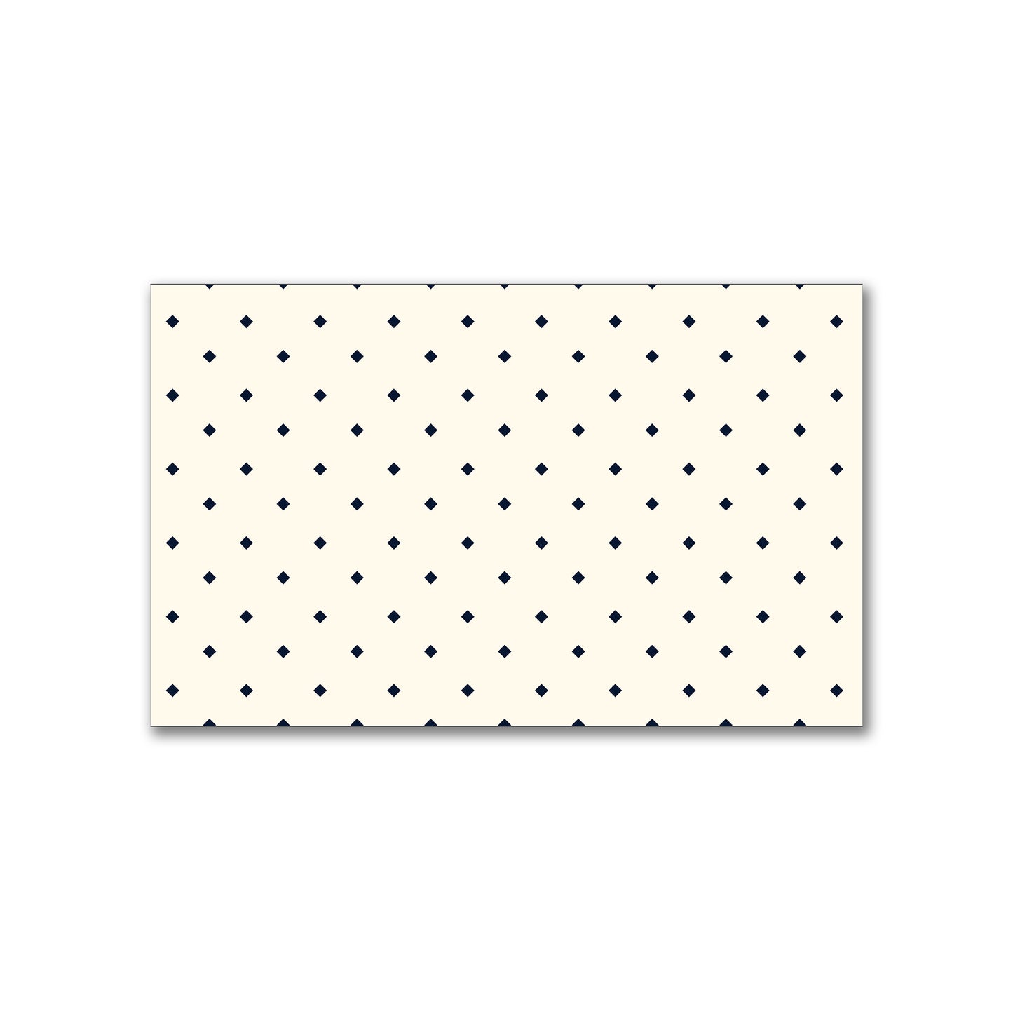 Spun Polyester Fabric with Navy Blue Diamonds on Pale Cream #FASP-1273-101