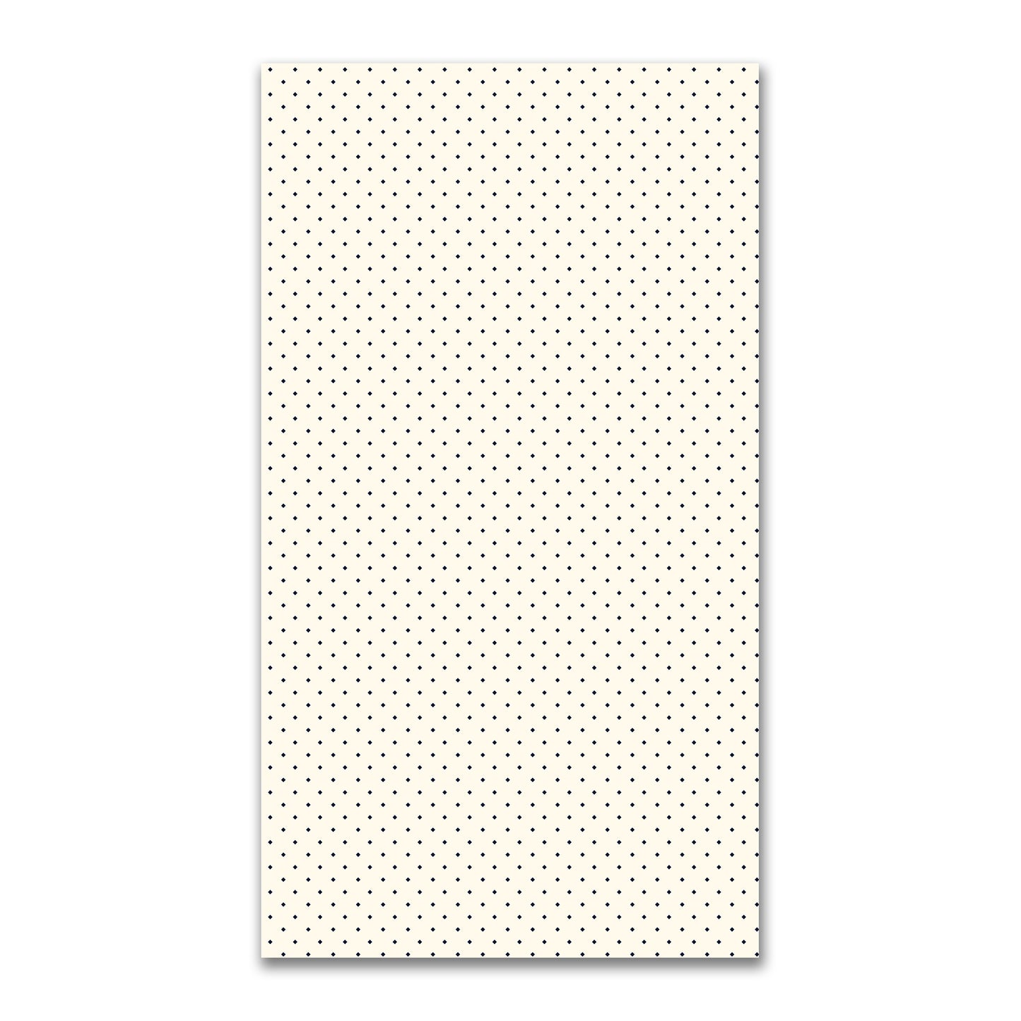 Spun Polyester Fabric with Navy Blue Diamonds on Pale Cream #FASP-1273-101