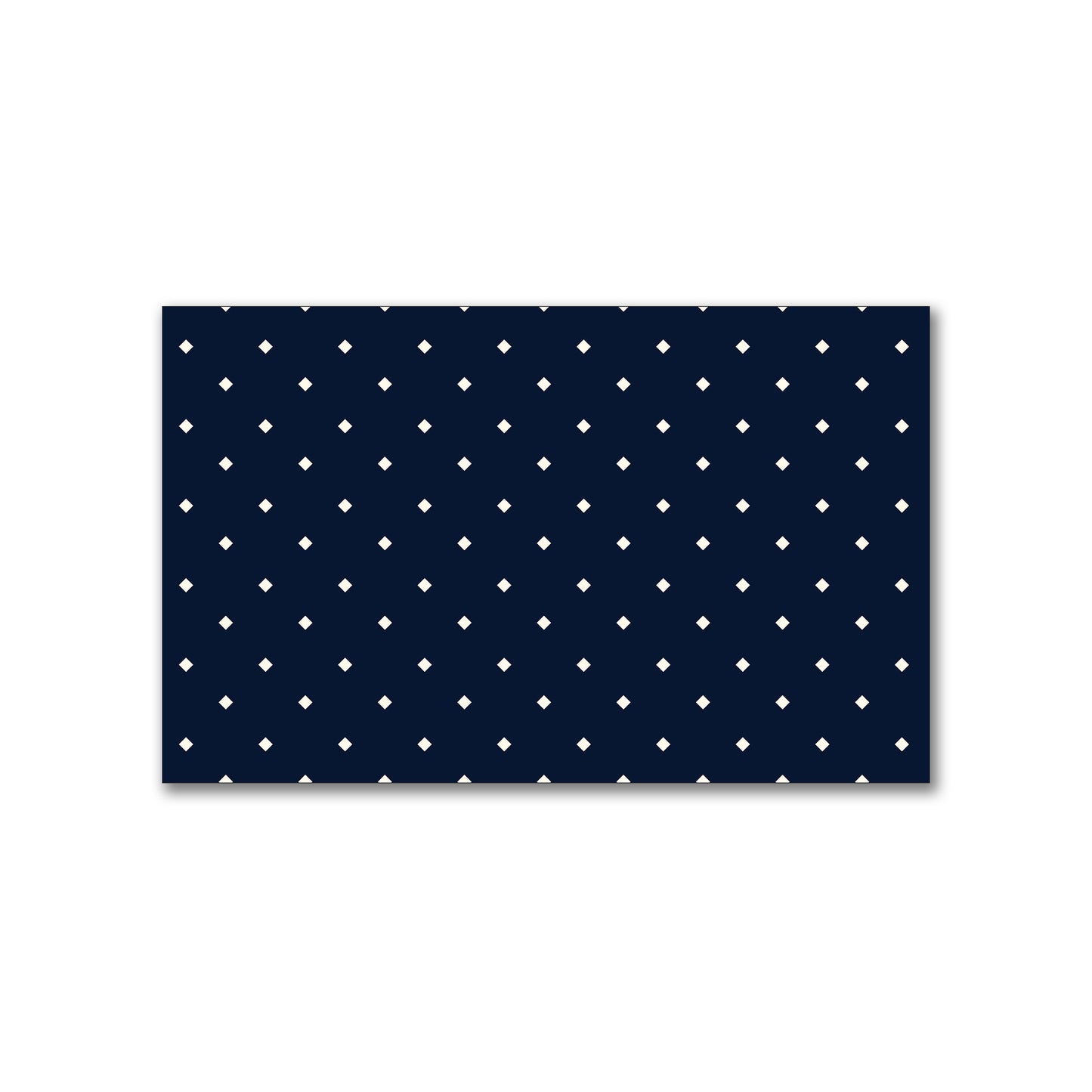 Spun Polyester Fabric with Pale Cream Diamonds on Navy Blue #FASP-1273-102