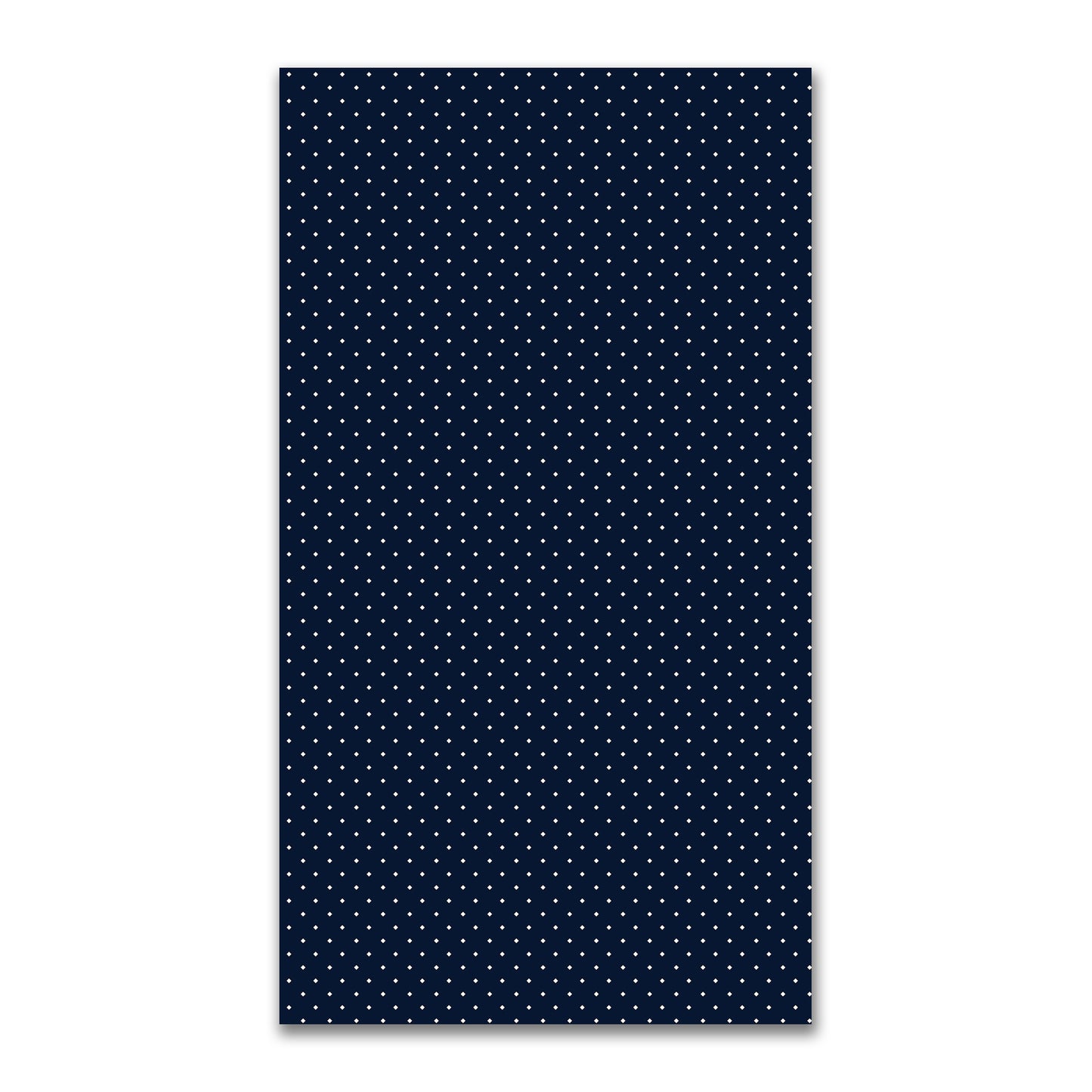 Spun Polyester Fabric with Pale Cream Diamonds on Navy Blue #FASP-1273-102