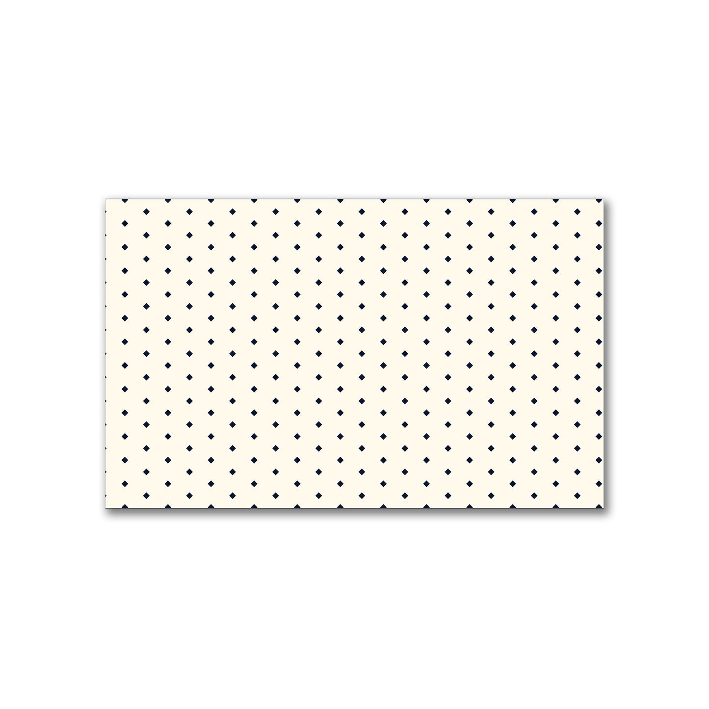 Spun Polyester Fabric with Fine Navy Blue Diamonds on Pale Cream #FASP-1273-111