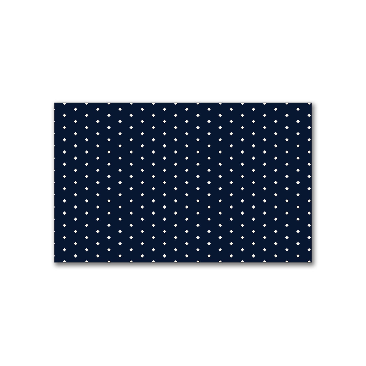 Spun Polyester Fabric with Fine Pale Cream Diamonds on Navy Blue #FASP-1273-112