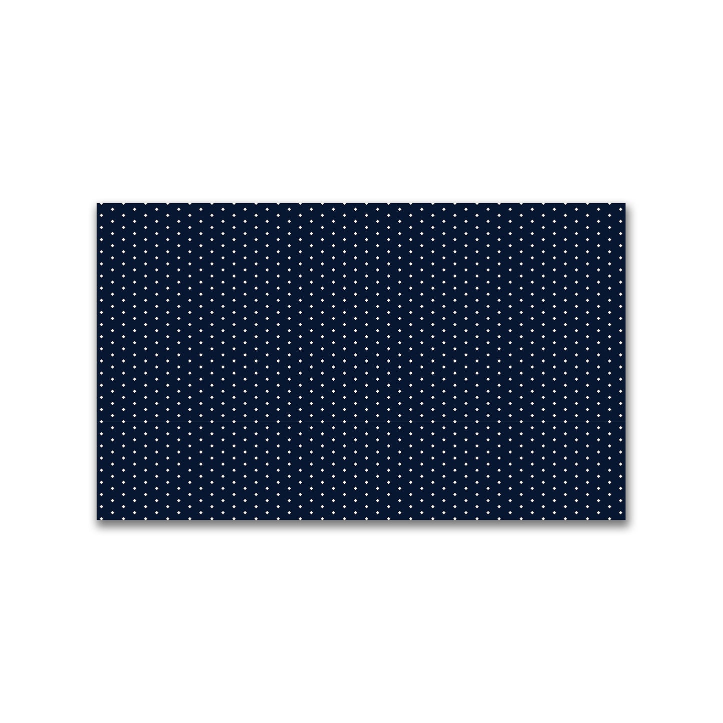 Spun Polyester Fabric with Fine Pale Cream Diamonds on Navy Blue #FASP-1273-112