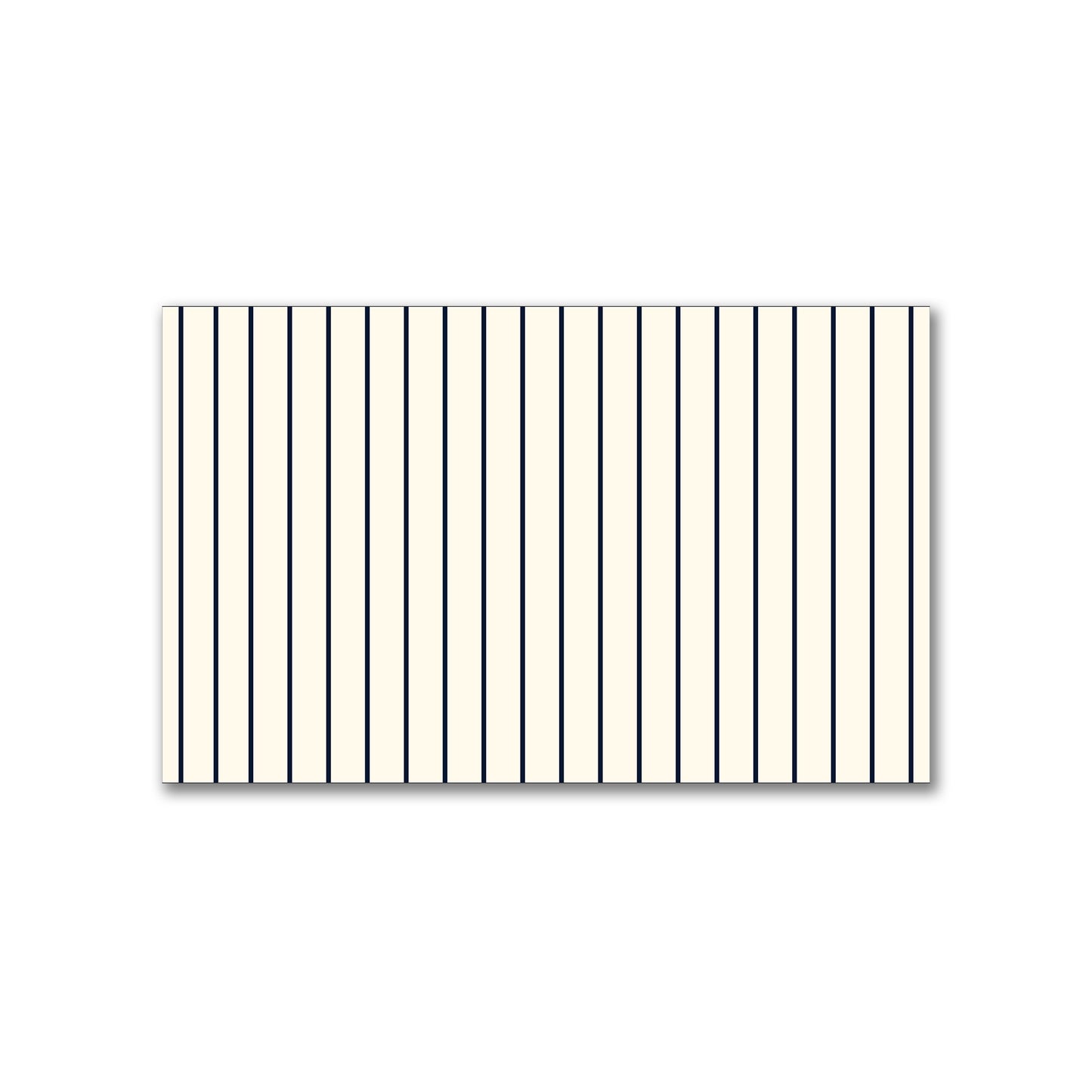 Spun Polyester Fabric with Fine Navy Blue Stripes on Pale Cream #FASP-1273-151