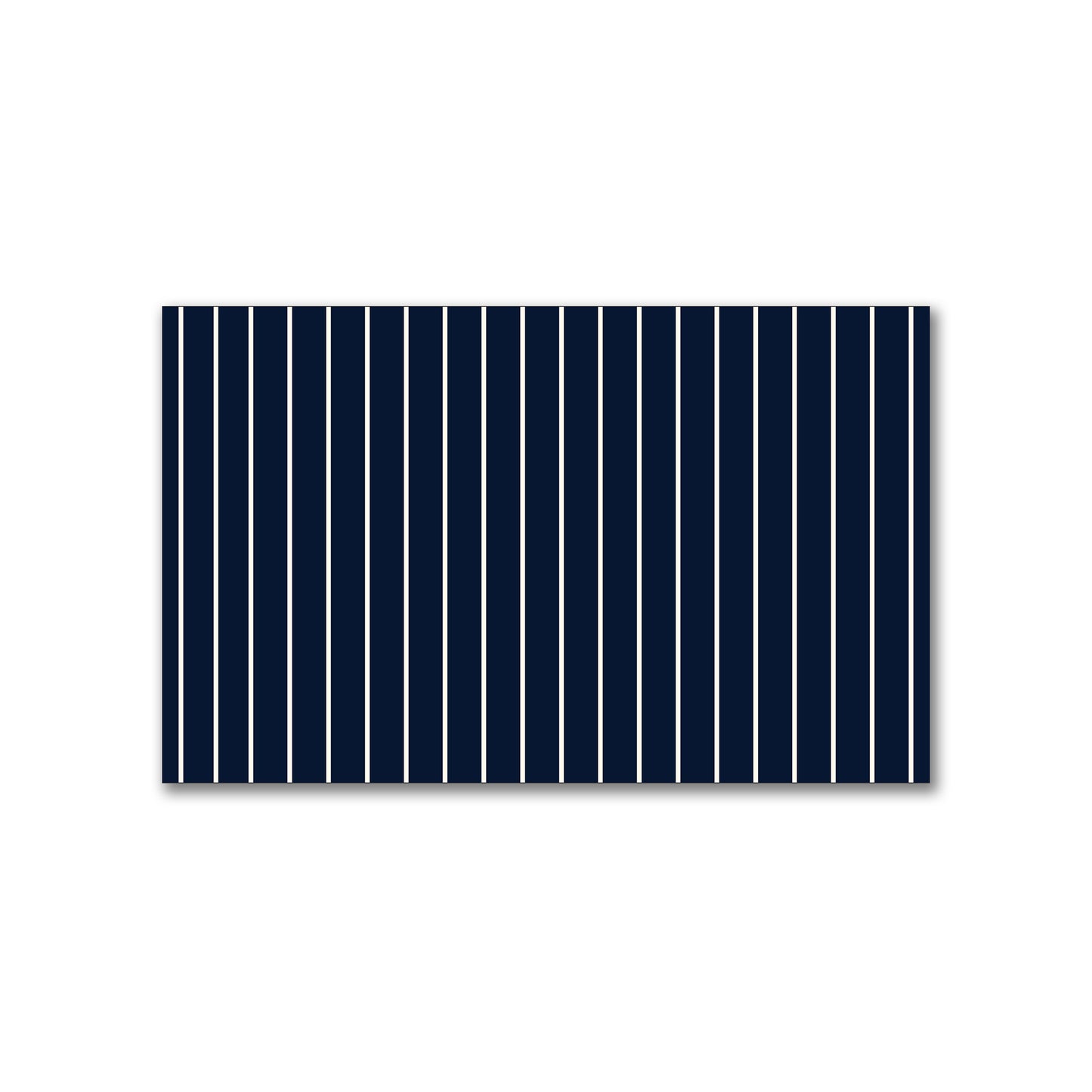 Spun Polyester Fabric with Fine Pale Cream Stripes on Navy Blue #FASP-1273-152