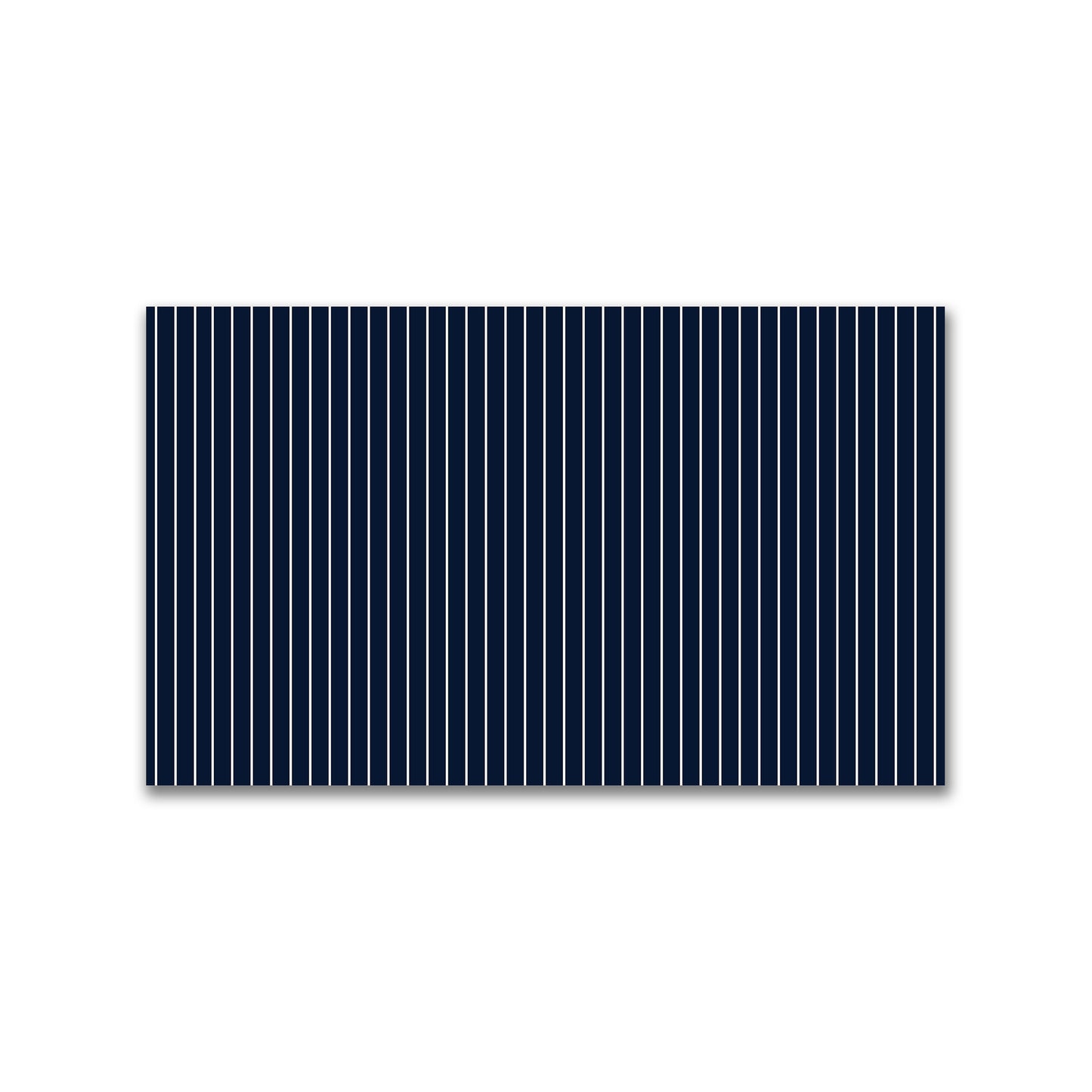Spun Polyester Fabric with Fine Pale Cream Stripes on Navy Blue #FASP-1273-152