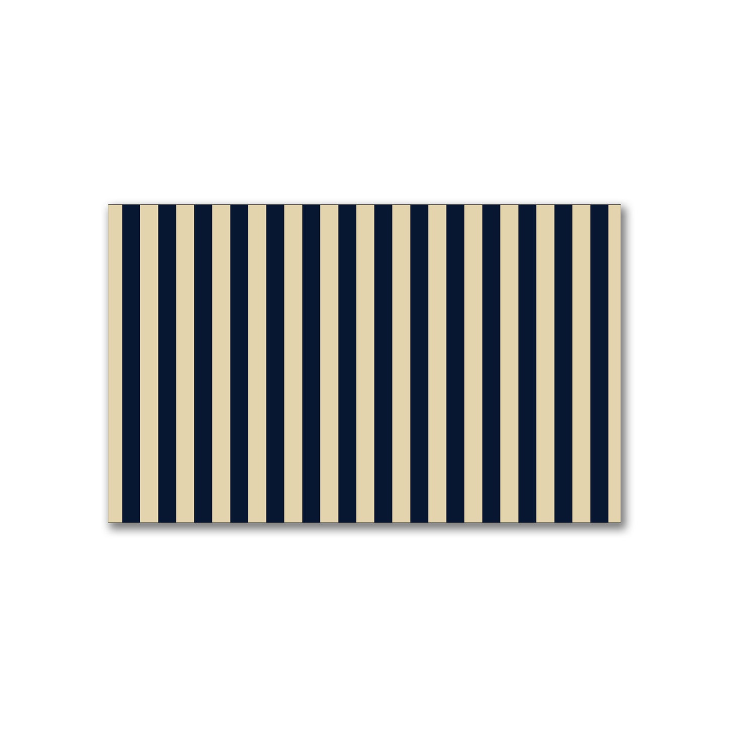 Spun Polyester Fabric with Navy Blue Bars on Tan #FASP-1274-051