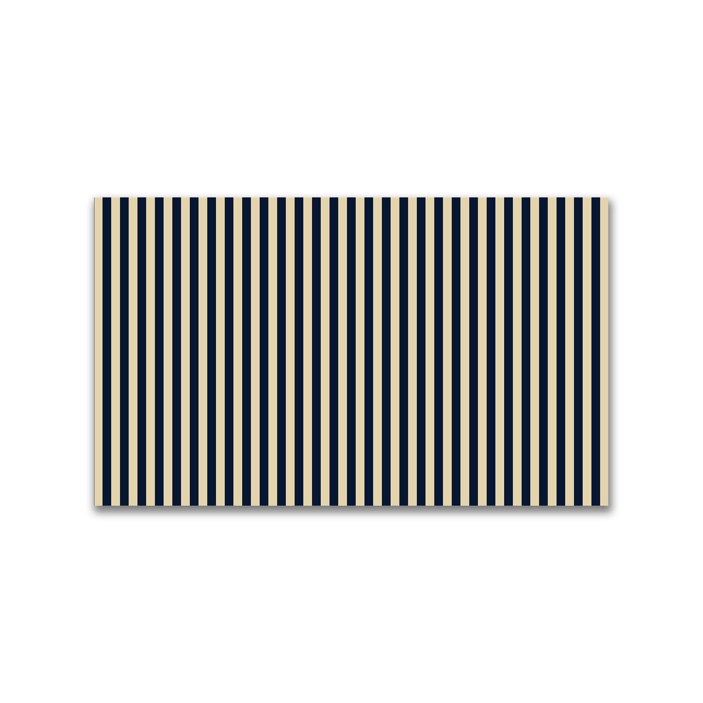Spun Polyester Fabric with Navy Blue Bars on Tan #FASP-1274-051