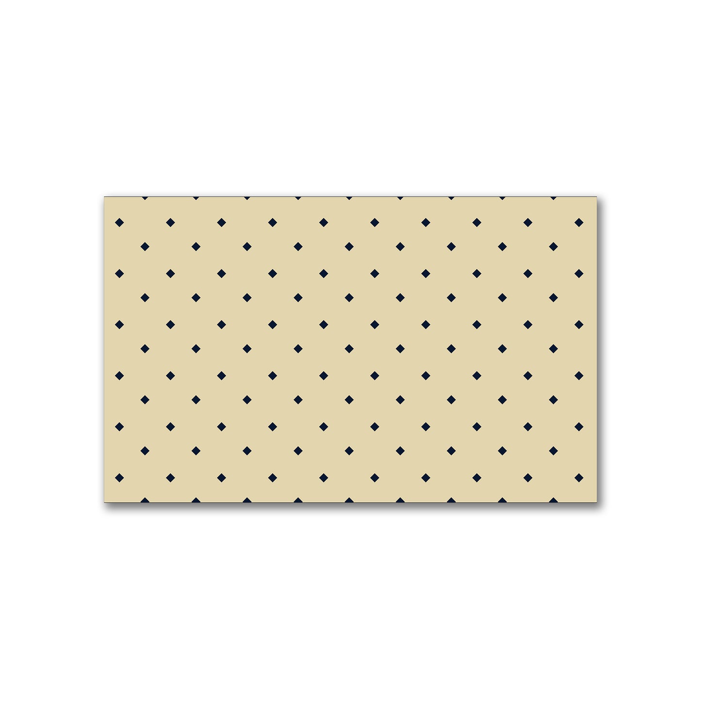 Spun Polyester Fabric with Navy Blue Diamonds on Tan #FASP-1274-101