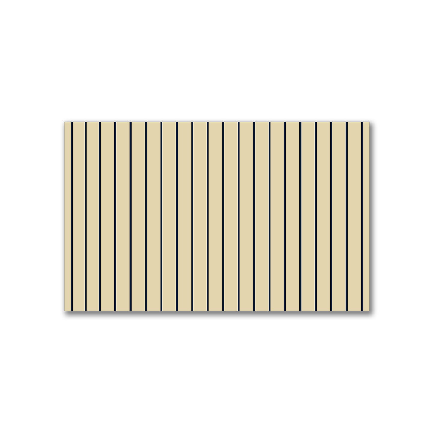 Spun Polyester Fabric with Fine Navy Blue Stripes on Tan #FASP-1274-151