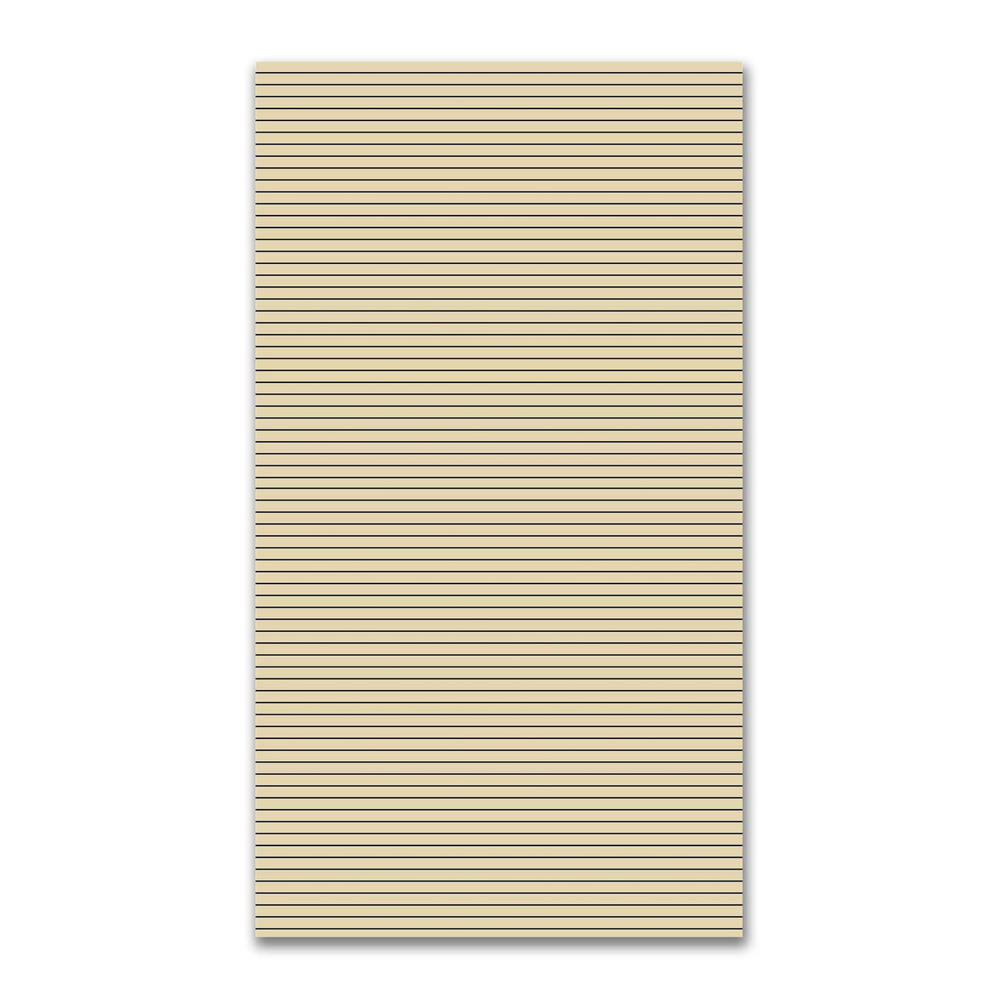 Spun Polyester Fabric with Fine Navy Blue Stripes on Tan #FASP-1274-151