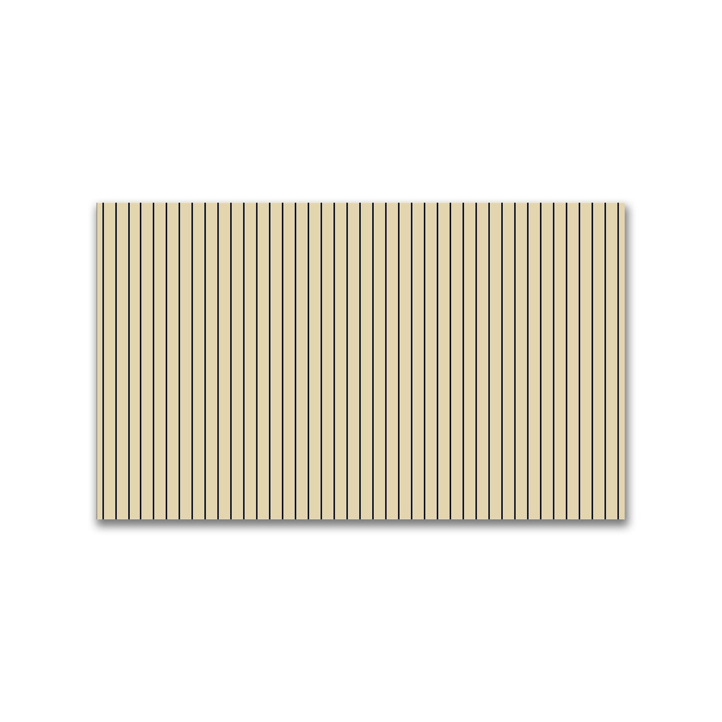 Spun Polyester Fabric with Fine Navy Blue Stripes on Tan #FASP-1274-151