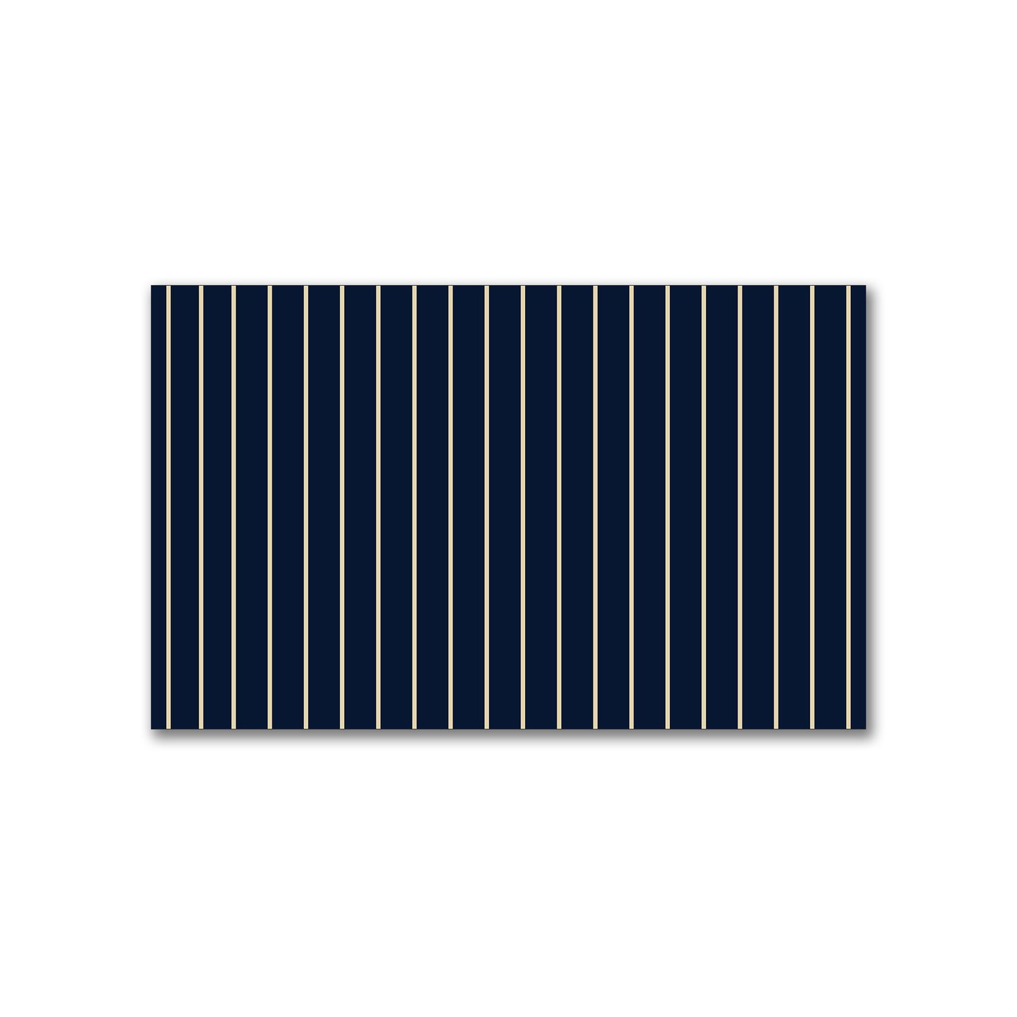 Spun Polyester Fabric with Fine Tan Stripes on Navy Blue #FASP-1274-152