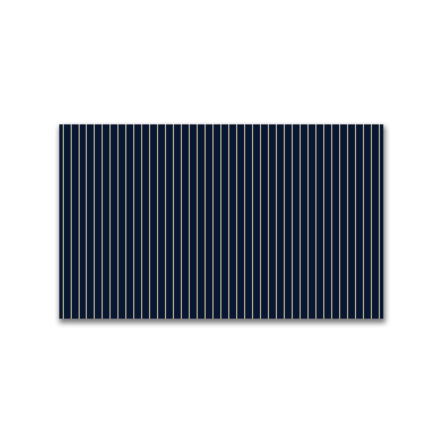 Spun Polyester Fabric with Fine Tan Stripes on Navy Blue #FASP-1274-152