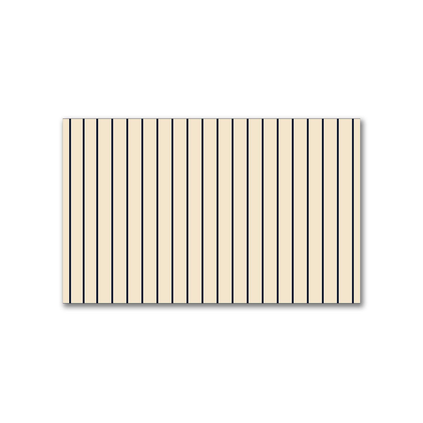 Spun Polyester Fabric with Fine Navy Blue Stripes on Beige #FASP-1275-151