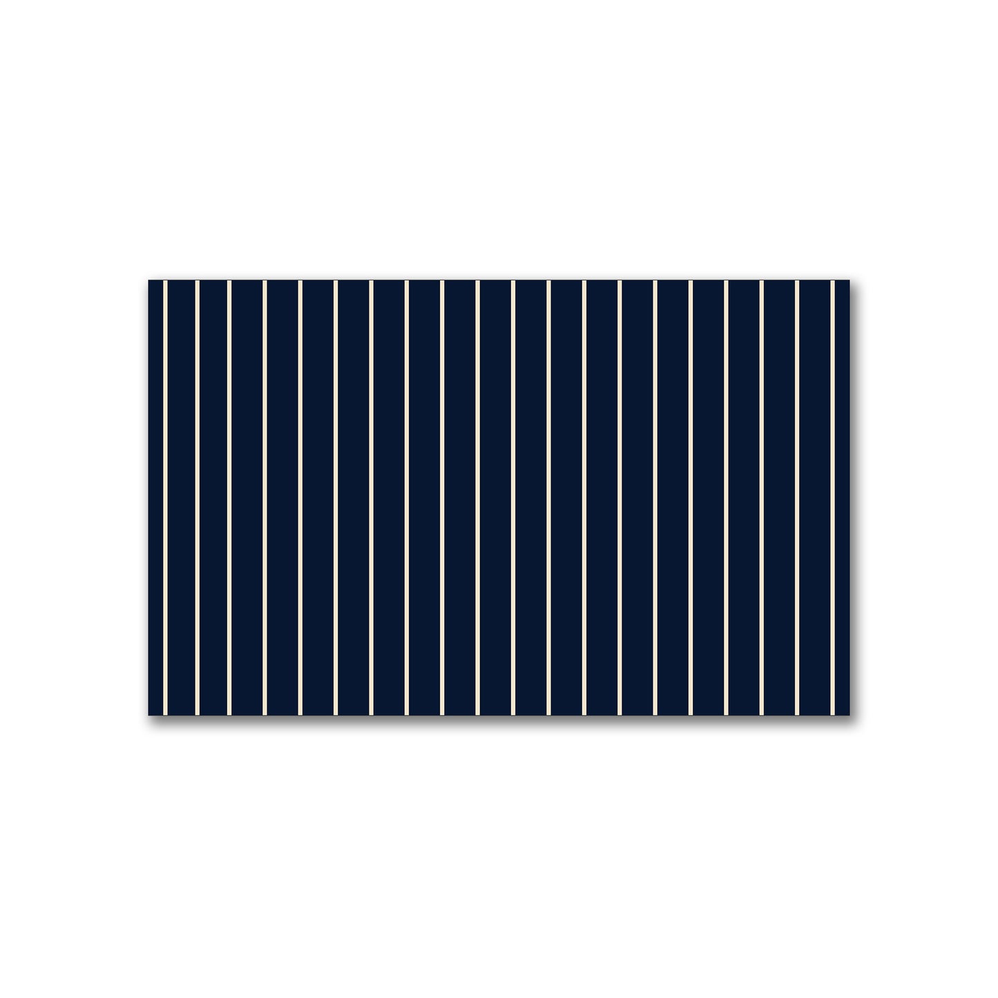 Spun Polyester Fabric with Fine Beige Stripes on Navy Blue #FASP-1275-152