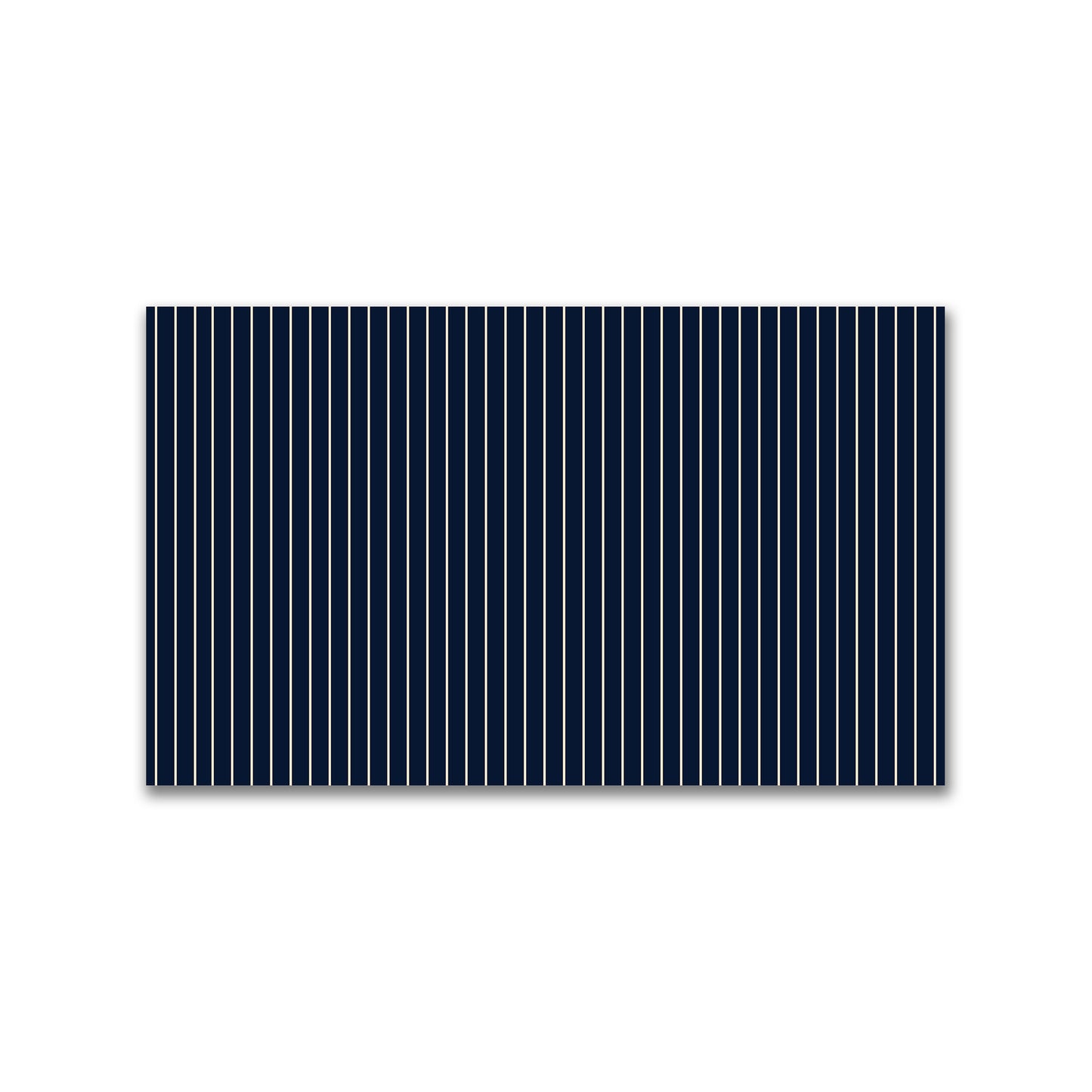 Spun Polyester Fabric with Fine Beige Stripes on Navy Blue #FASP-1275-152