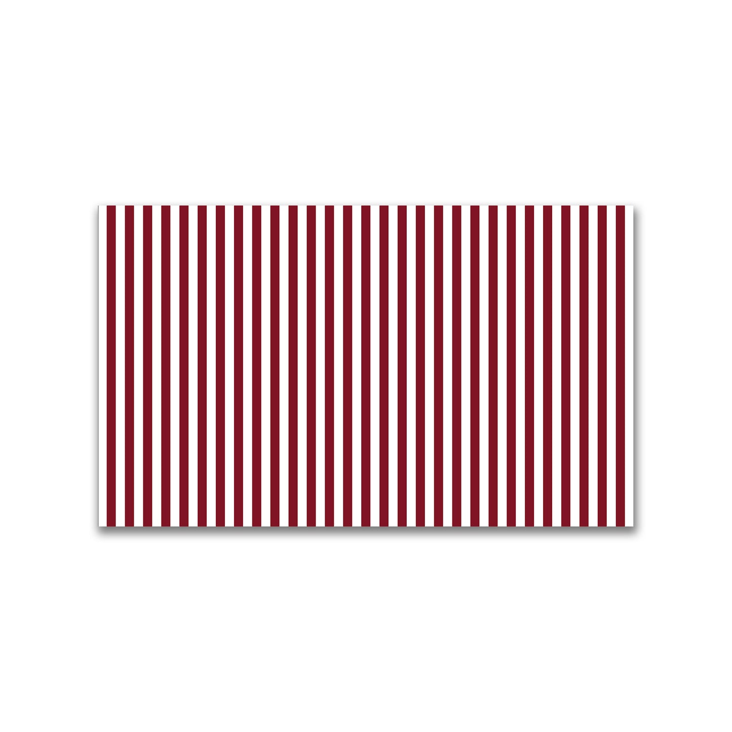 White Spun Polyester Fabric with Burgundy Red Bars #FASP-1281-051