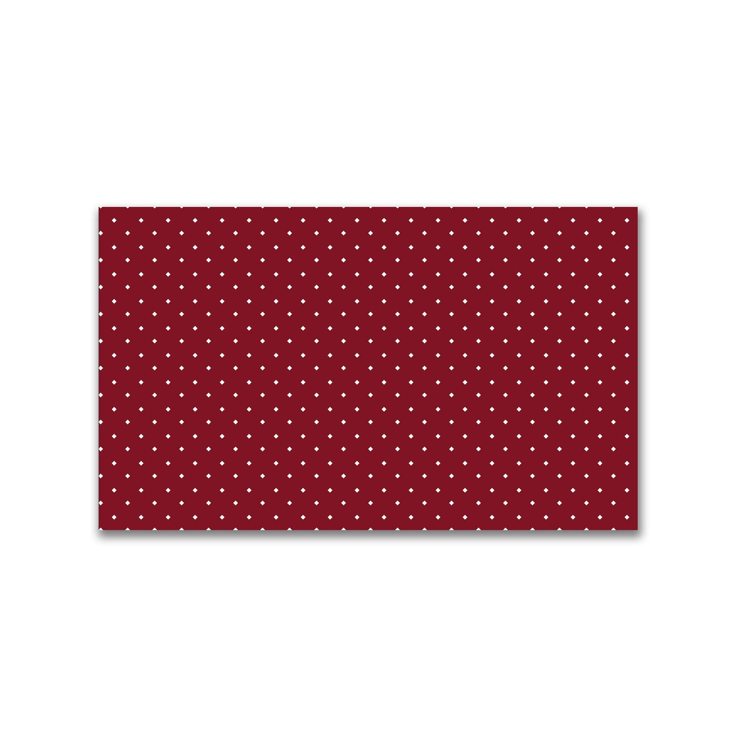 Spun Polyester Fabric with White Diamonds on Burgundy Red #FASP-1281-102