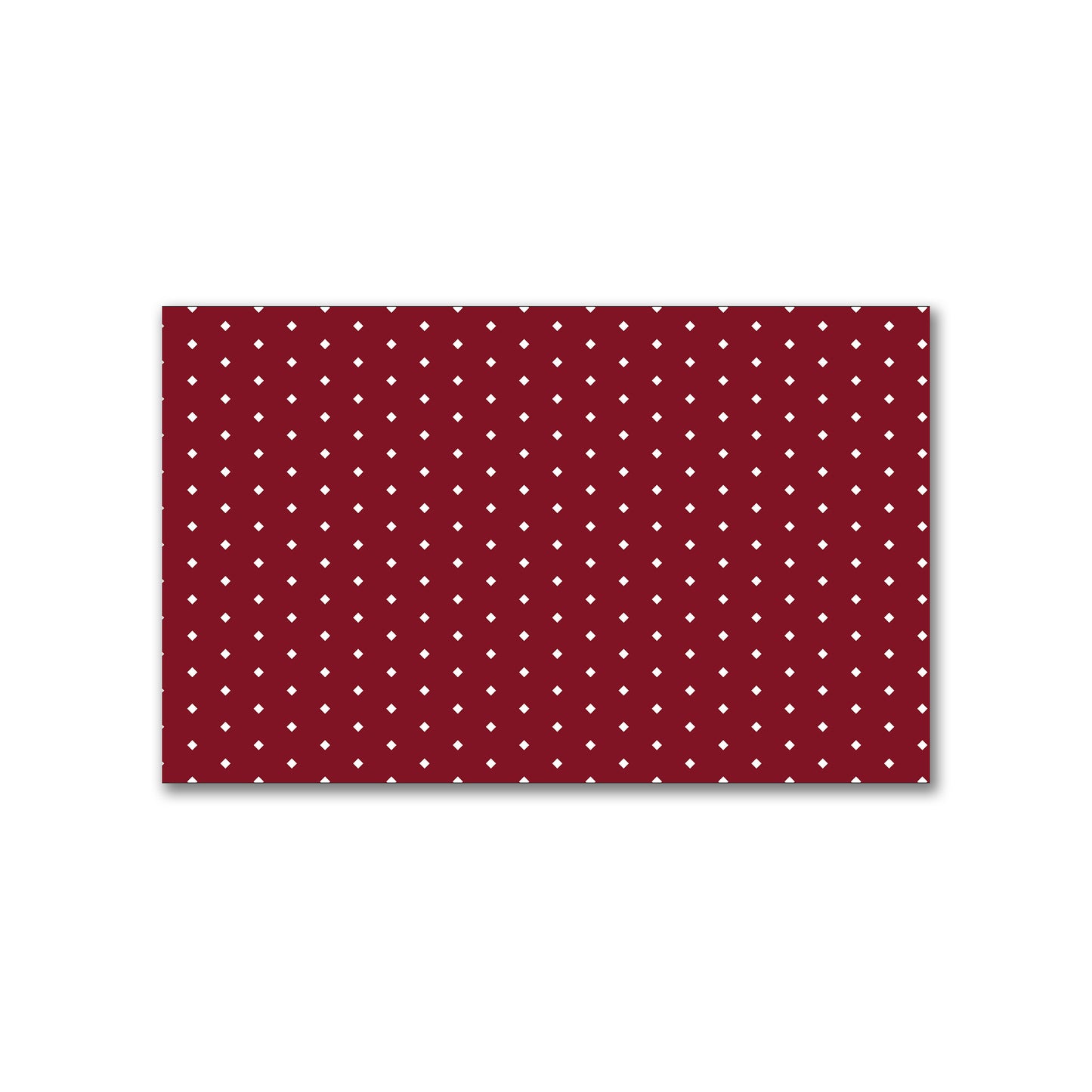 Spun Polyester Fabric with Fine White Diamonds on Burgundy Red #FASP-1281-112