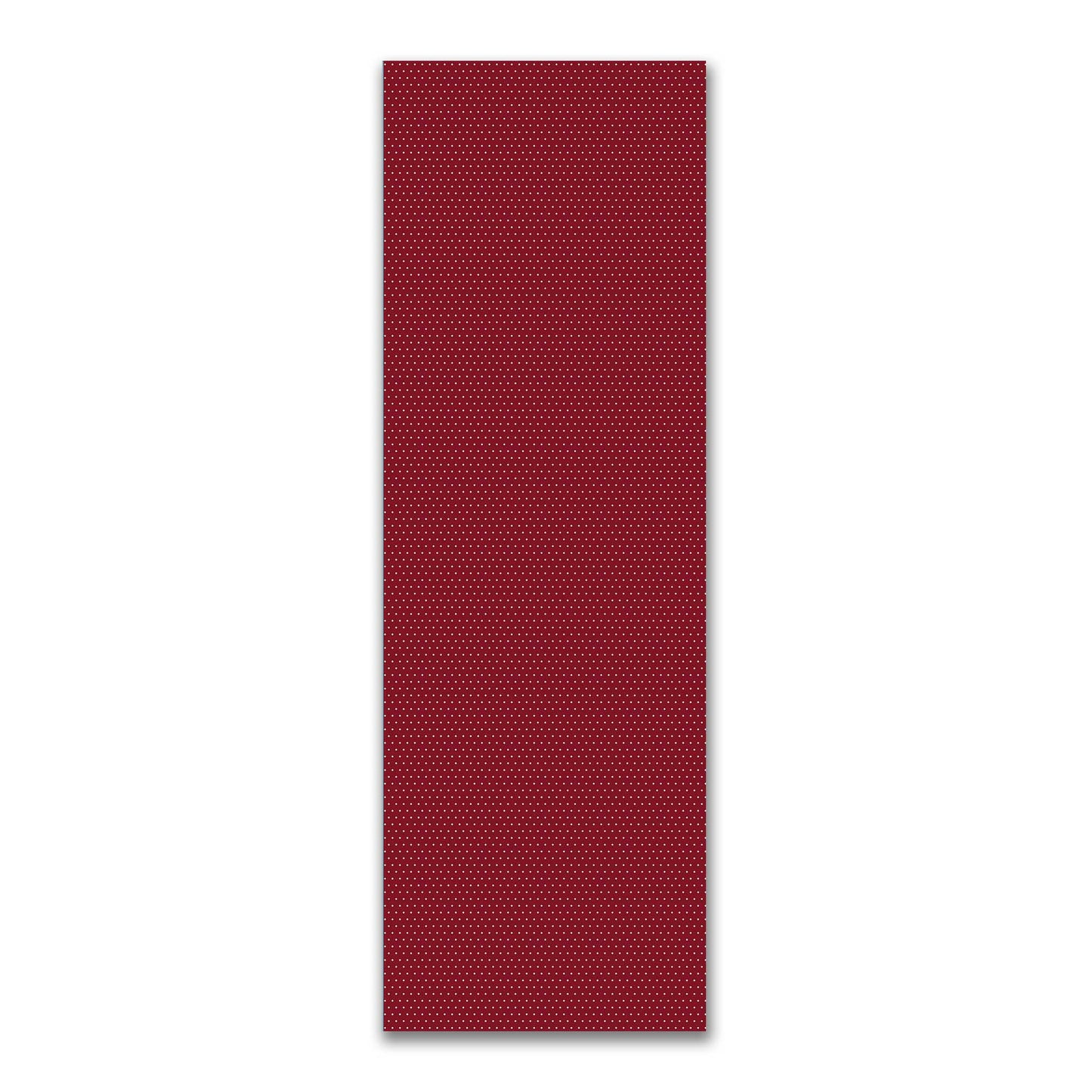 Spun Polyester Fabric with Fine White Diamonds on Burgundy Red #FASP-1281-112