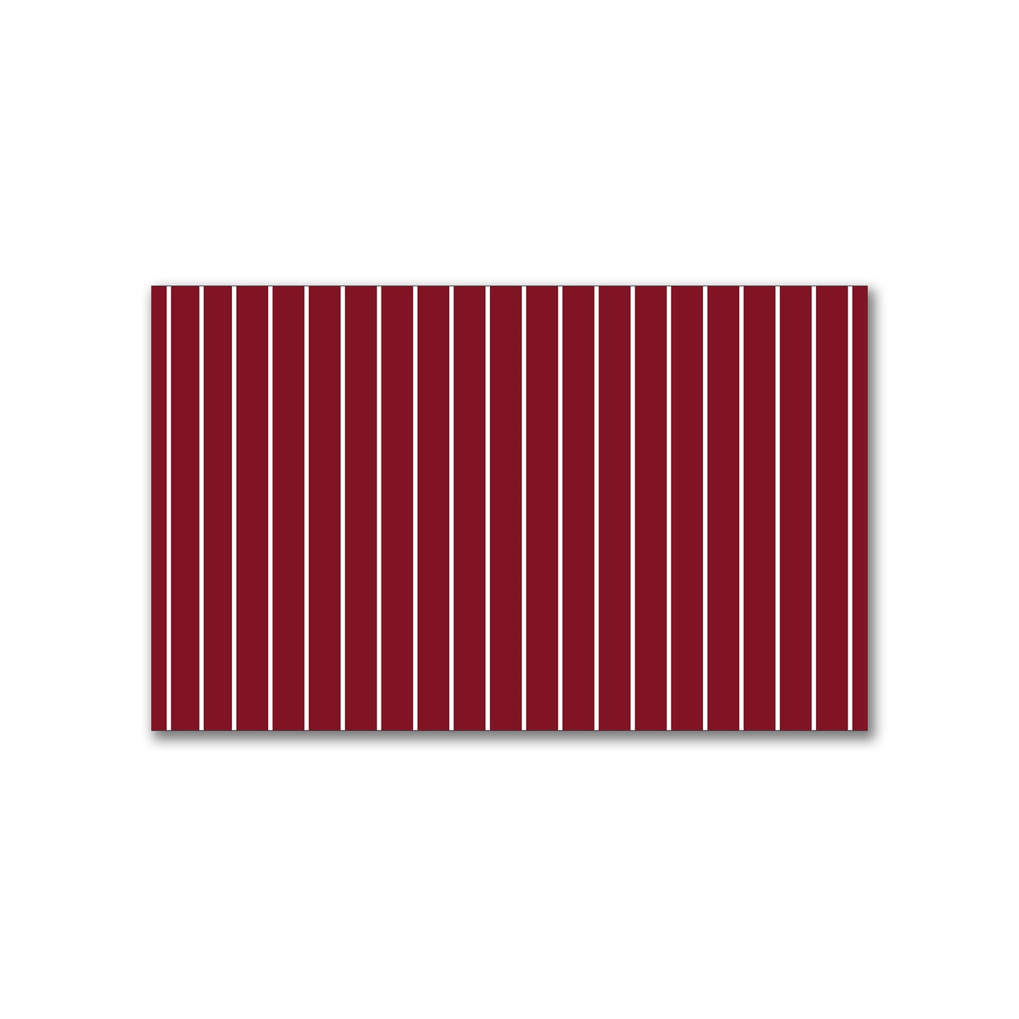 Spun Polyester Fabric with Fine White Stripes on Burgundy Red #FASP-1281-152