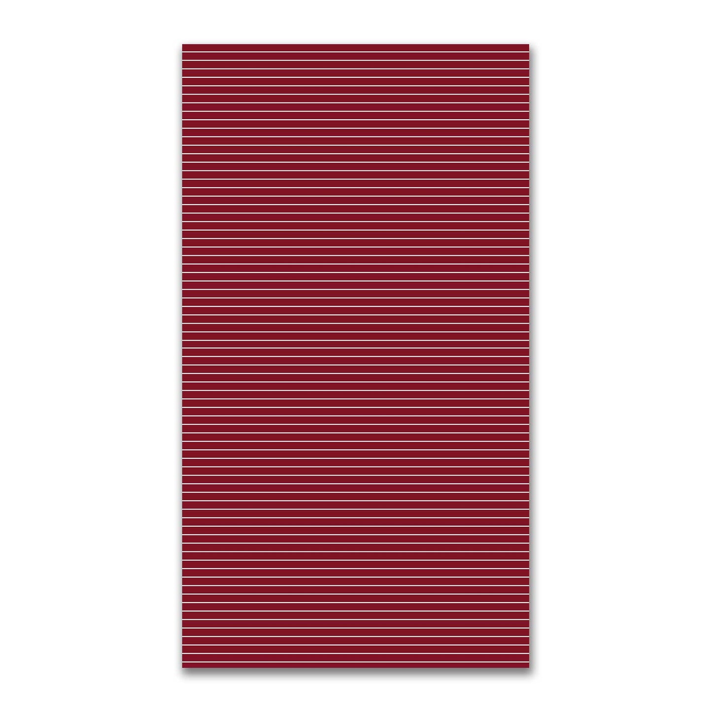 Spun Polyester Fabric with Fine White Stripes on Burgundy Red #FASP-1281-152