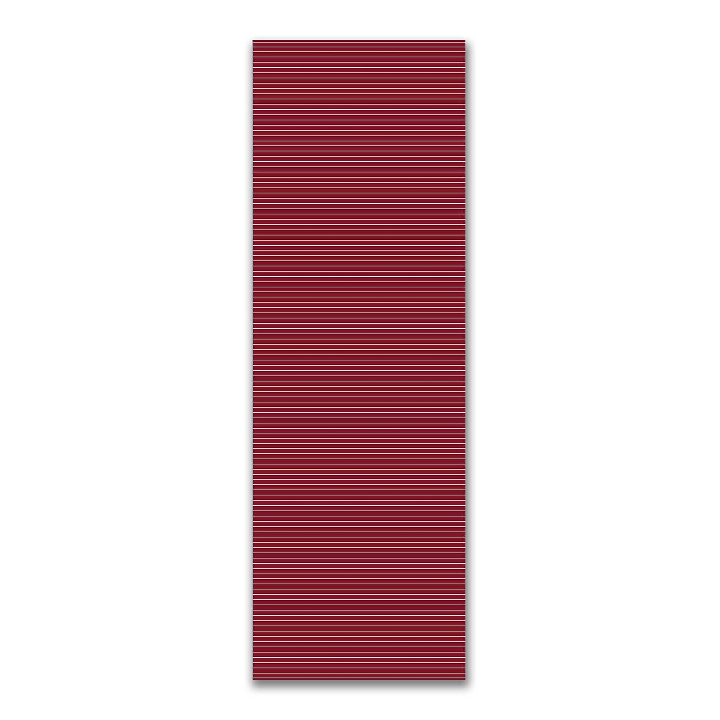 Spun Polyester Fabric with Fine White Stripes on Burgundy Red #FASP-1281-152