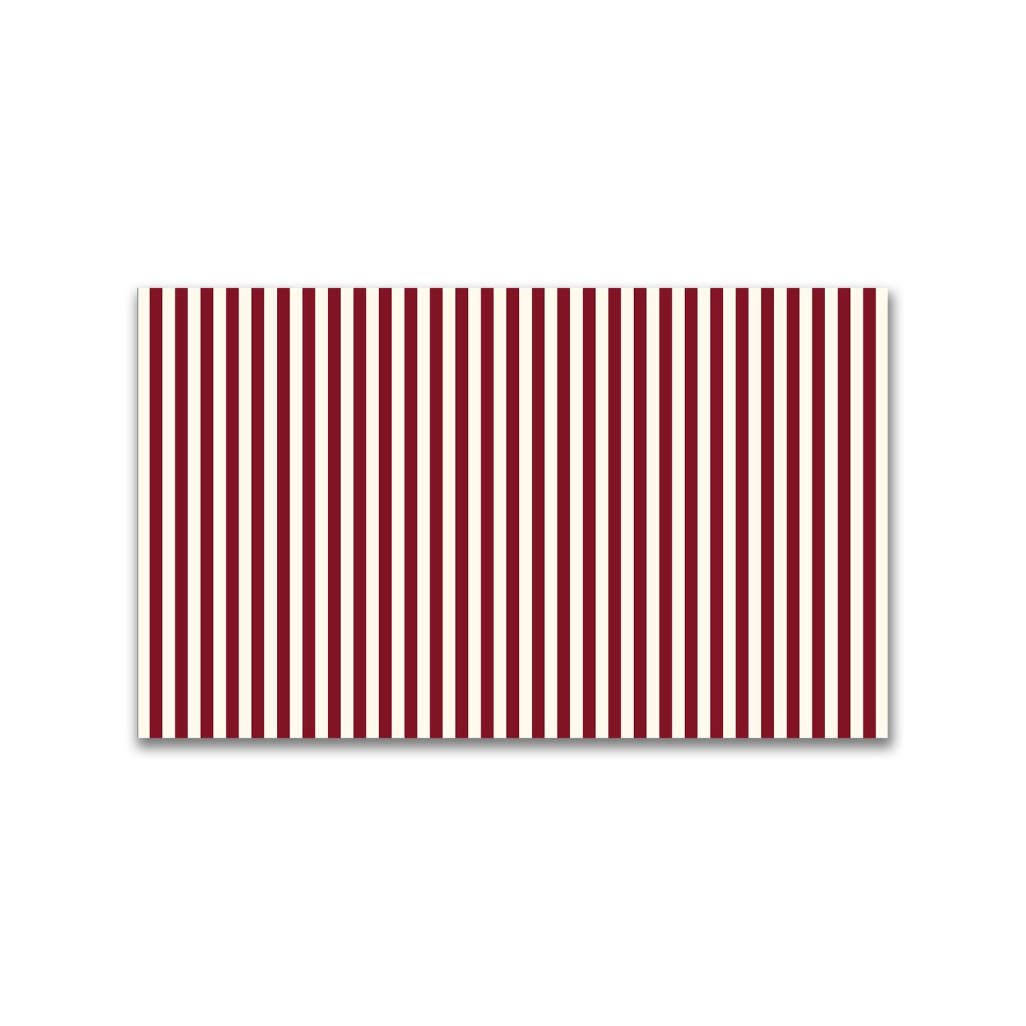 Spun Polyester Fabric with Burgundy Red Bars on Pale Cream #FASP-1283-051