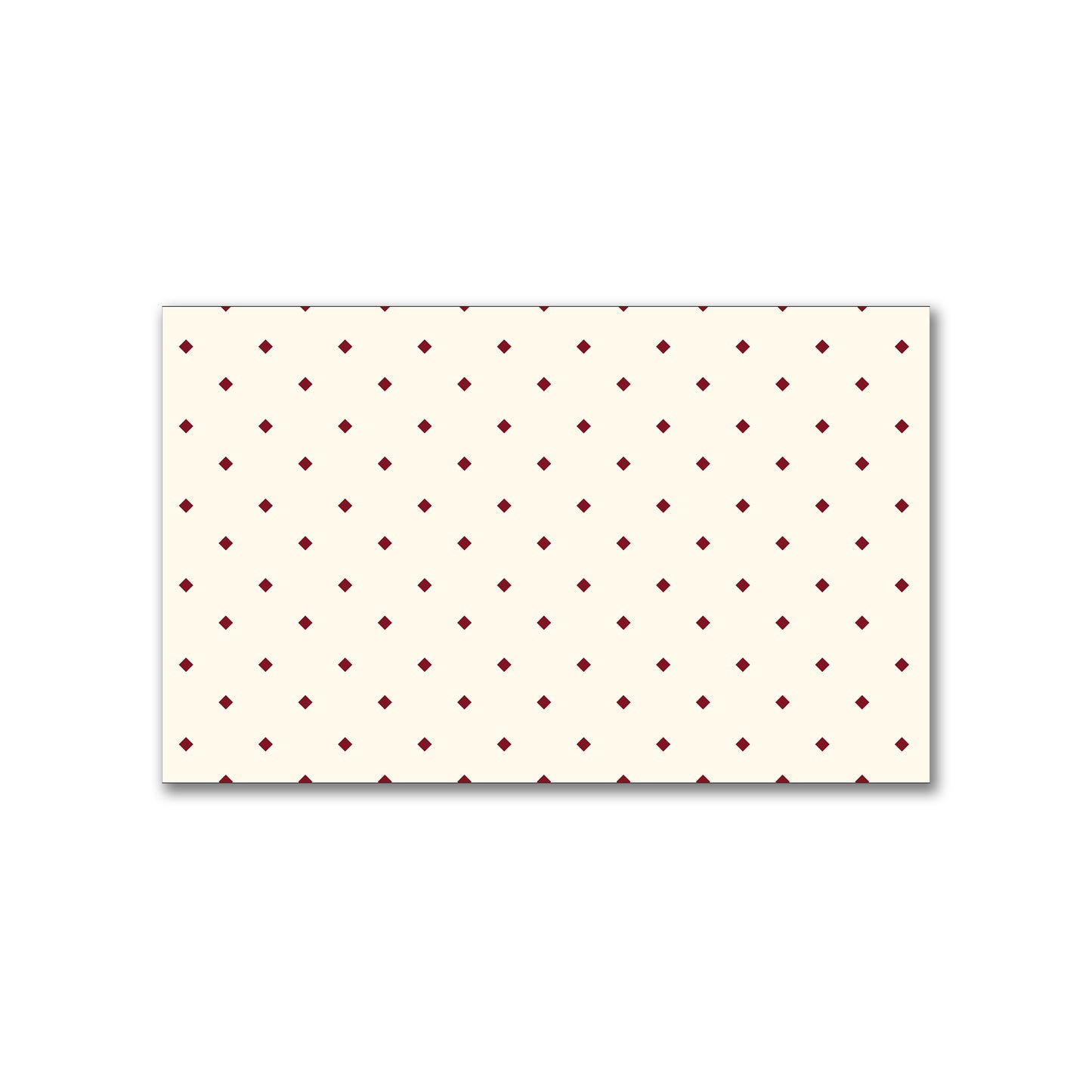 Spun Polyester Fabric with Burgundy Red Diamonds on Pale Cream #FASP-1283-101