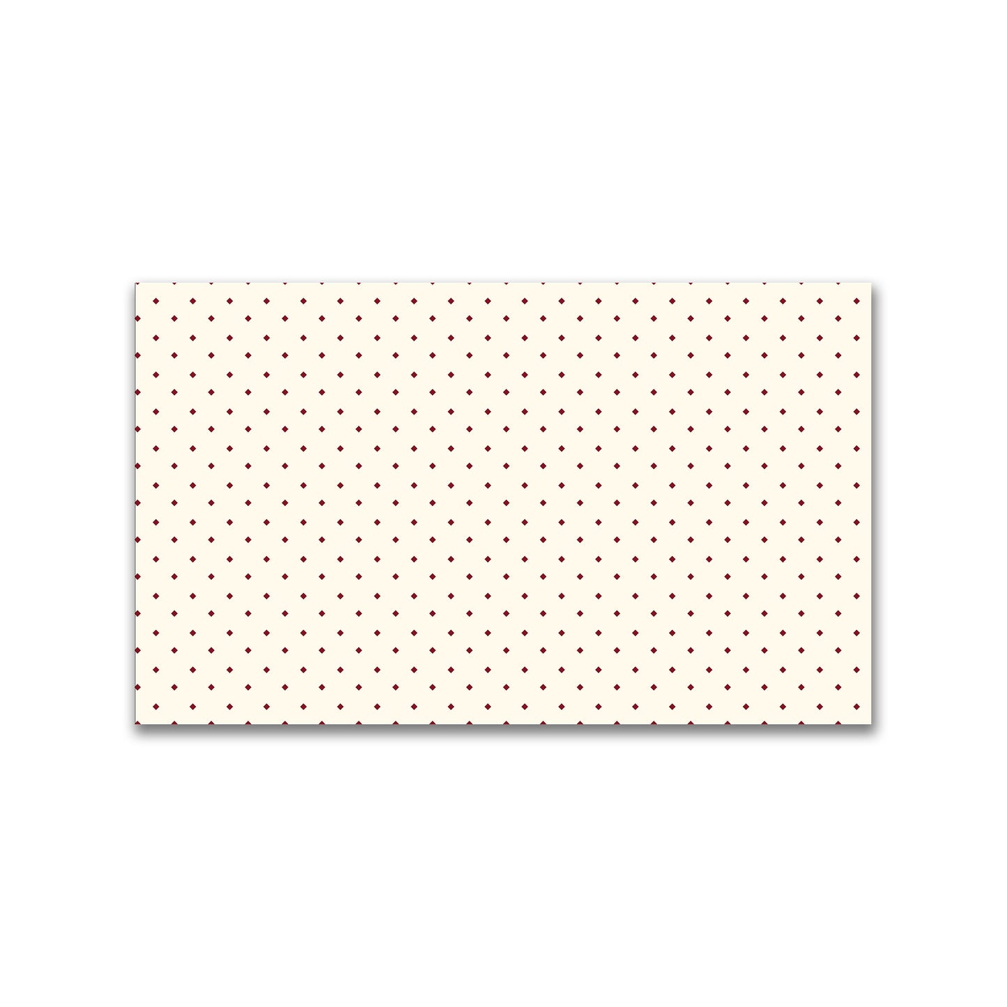 Spun Polyester Fabric with Burgundy Red Diamonds on Pale Cream #FASP-1283-101
