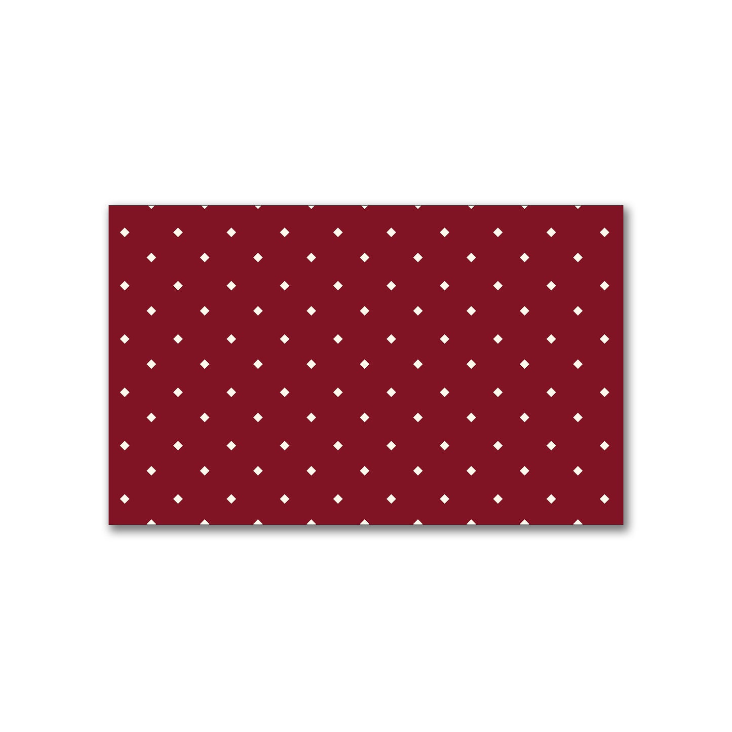 Spun Polyester Fabric with Pale Cream Diamonds on Burgundy Red #FASP-1283-102