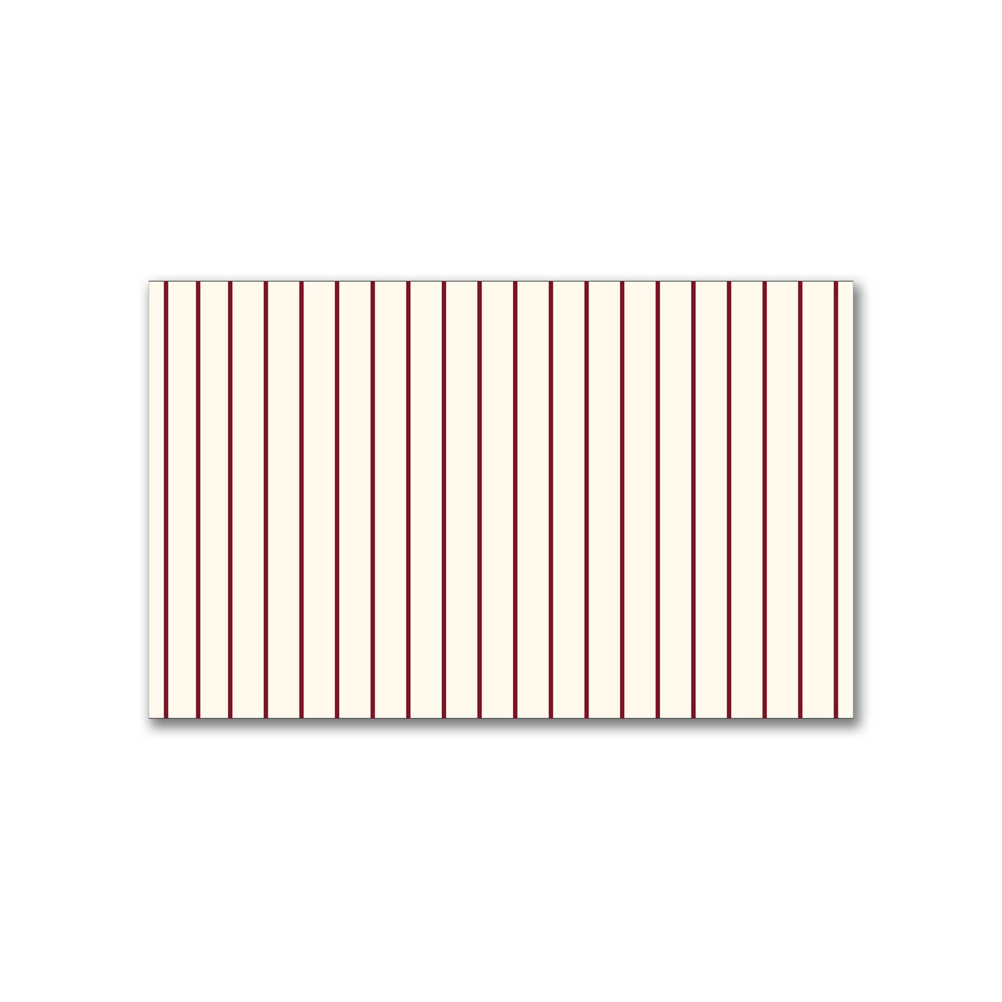 Spun Polyester Fabric with Fine Burgundy Red Stripes on Pale Cream #FASP-1283-151