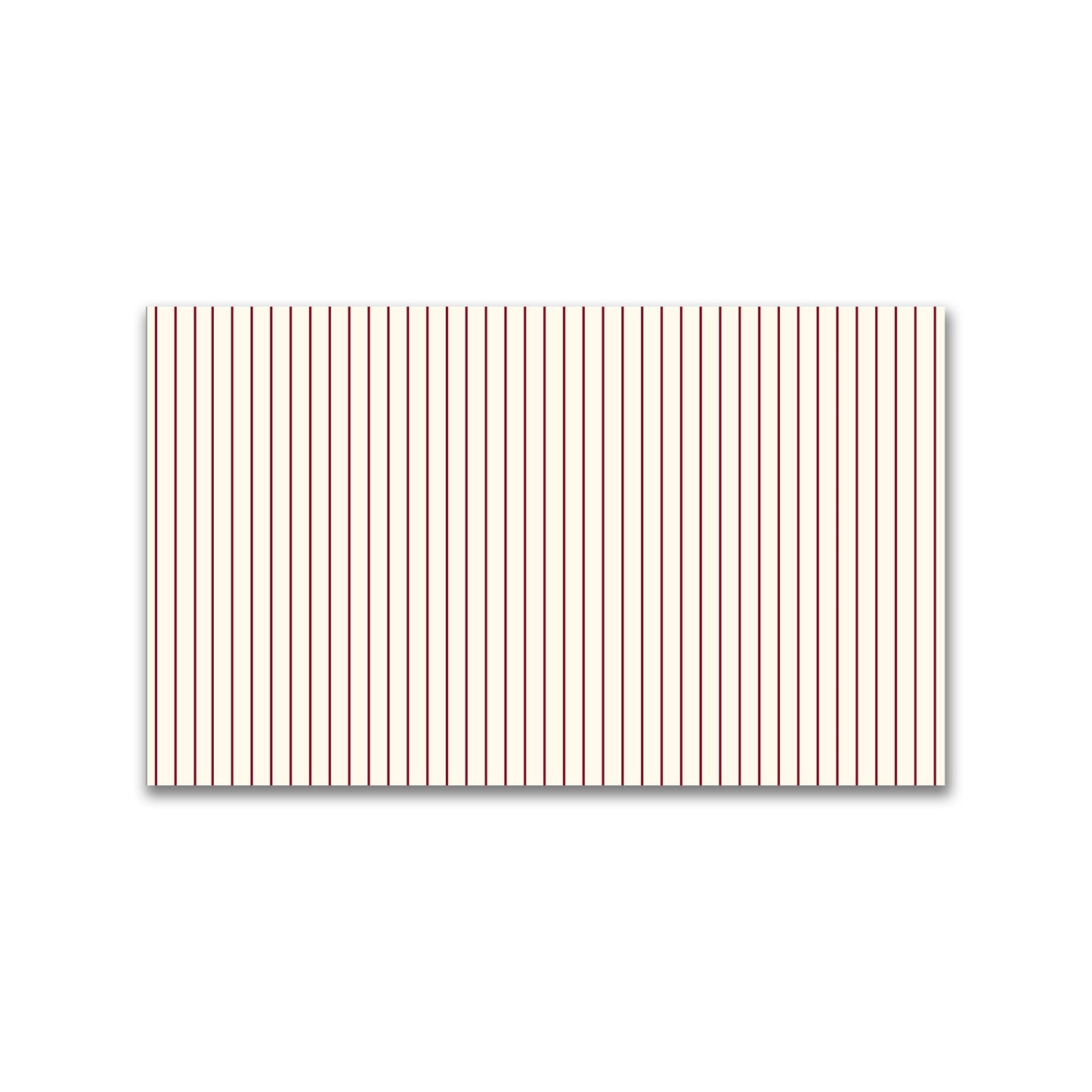 Spun Polyester Fabric with Fine Burgundy Red Stripes on Pale Cream #FASP-1283-151