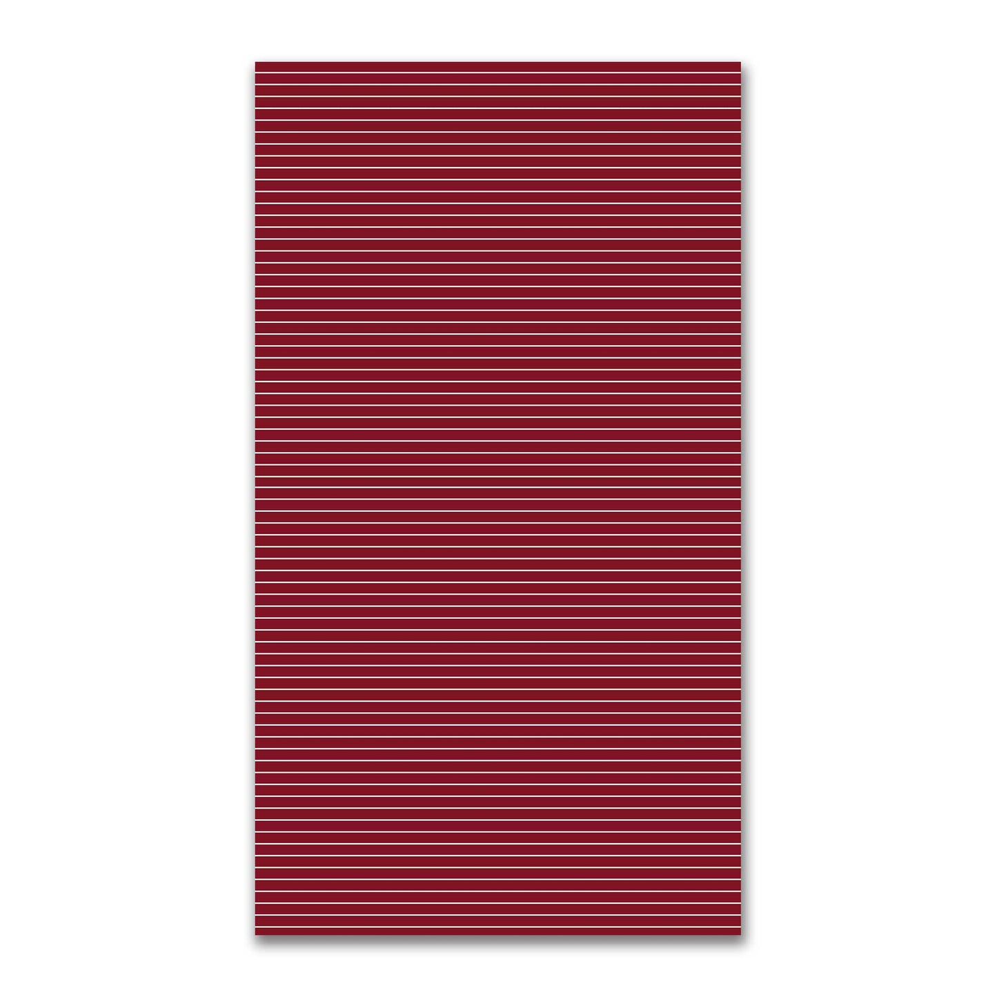 Spun Polyester Fabric with Fine Pale Cream Stripes on Burgundy Red #FASP-1283-152
