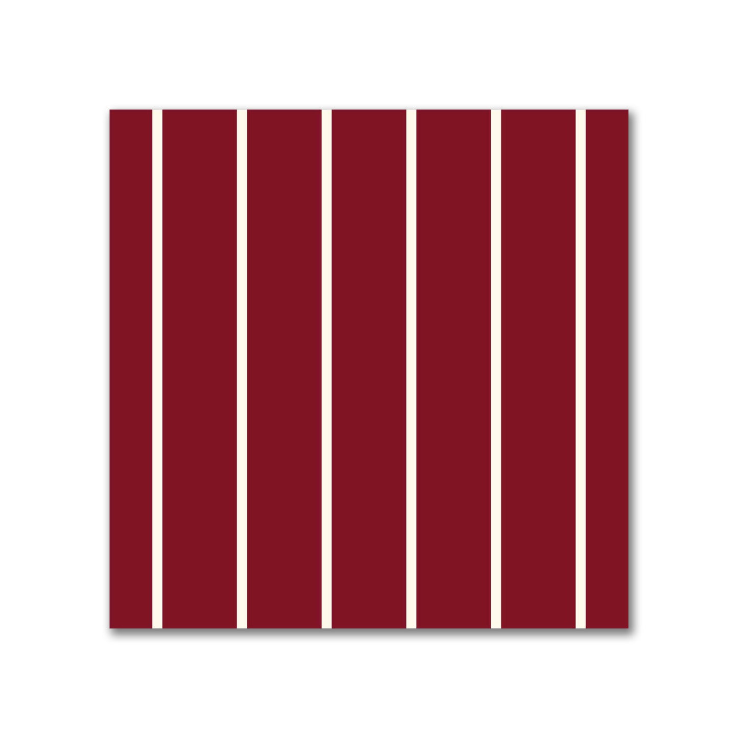 Spun Polyester Fabric with Fine Pale Cream Stripes on Burgundy Red #FASP-1283-152