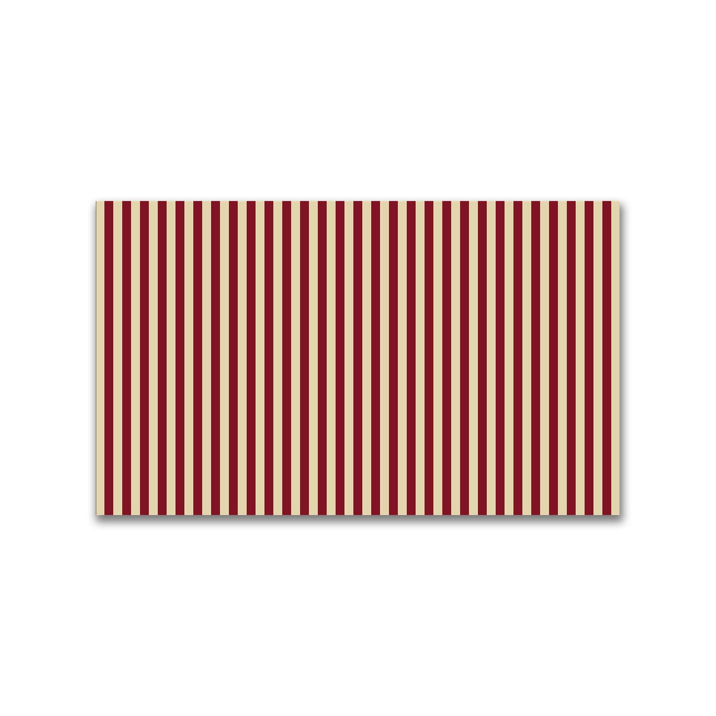 Spun Polyester Fabric with Burgundy Red Bars on Tan #FASP-1284-051