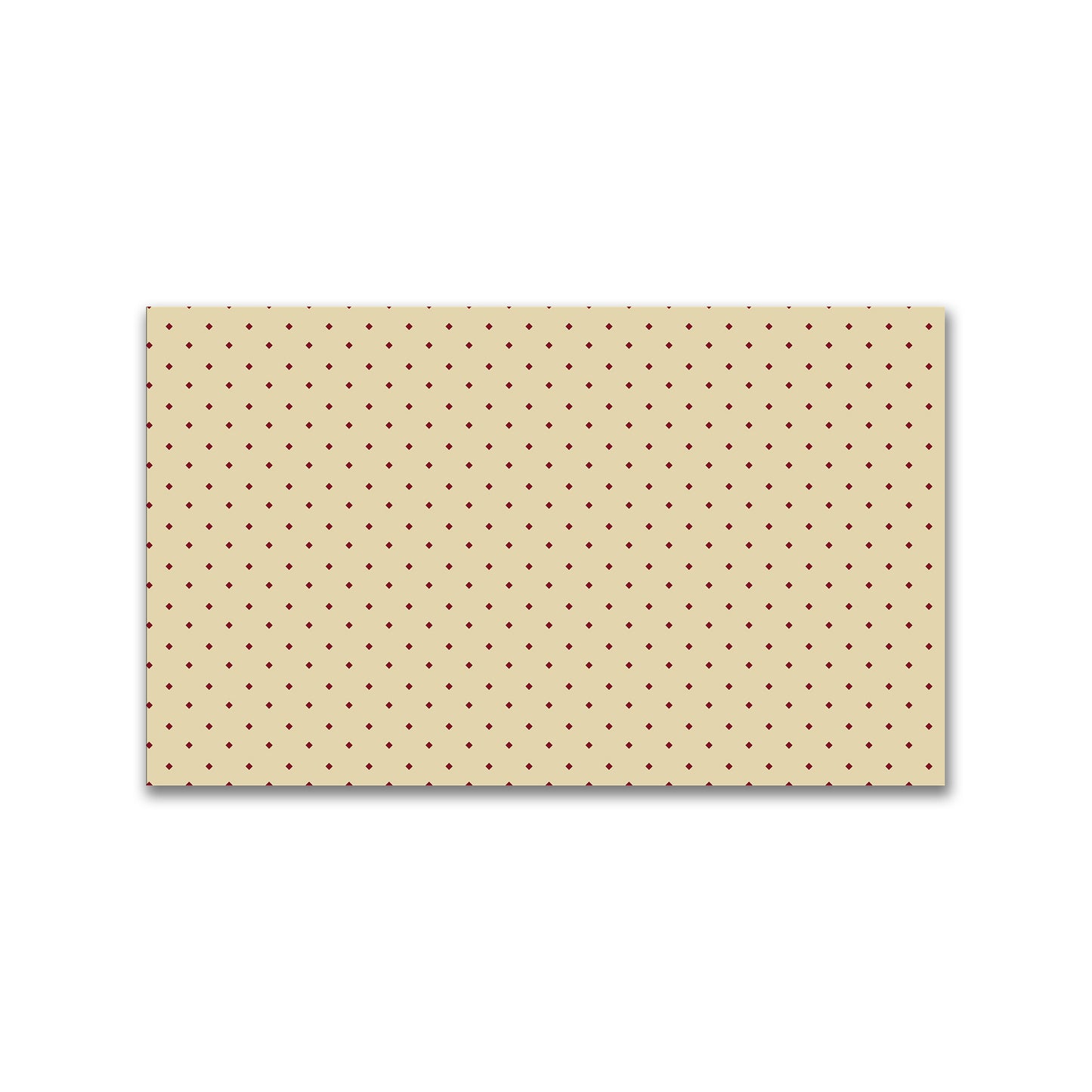Spun Polyester Fabric with Burgundy Red Diamonds on Tan #FASP-1284-101