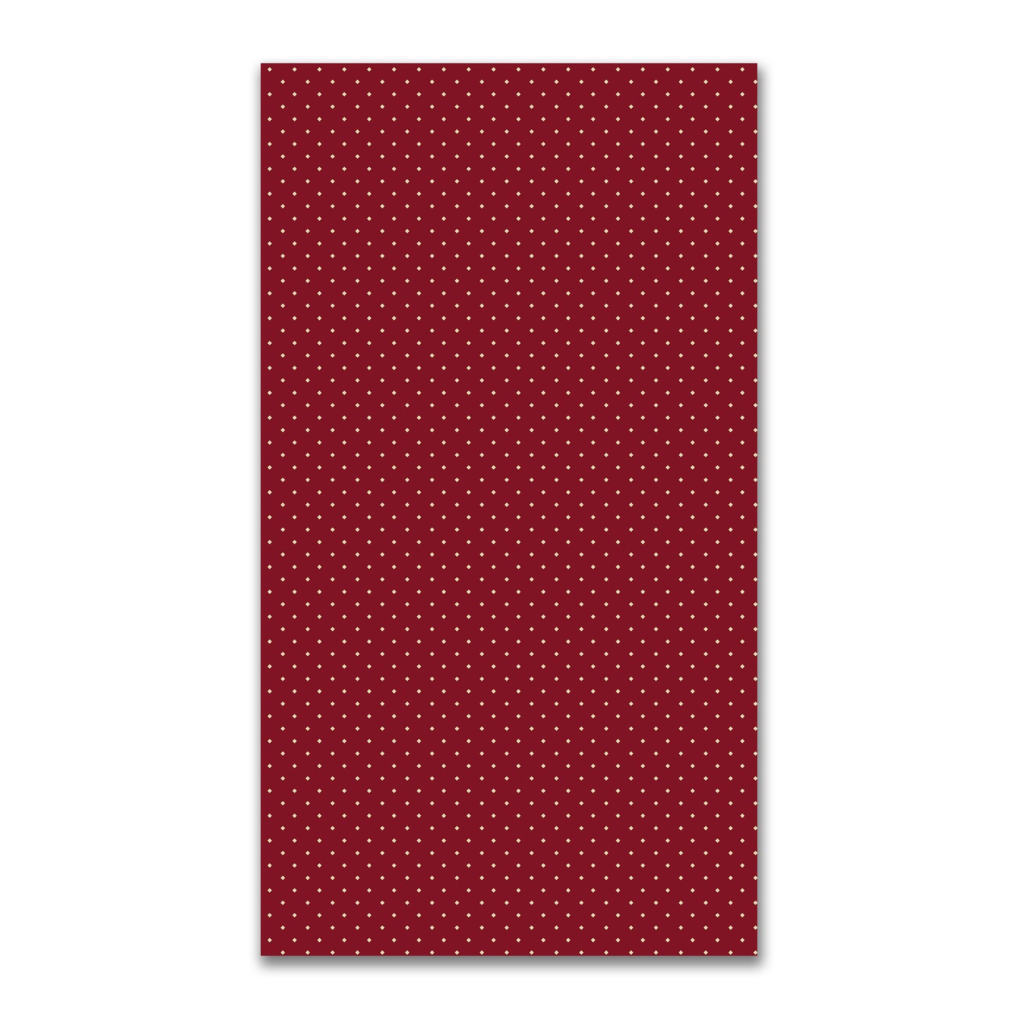 Spun Polyester Fabric with Tan Diamonds on Burgundy Red #FASP-1284-102