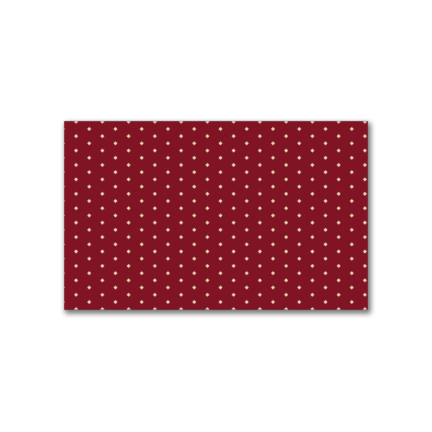 Spun Polyester Fabric with Fine Tan Diamonds on Burgundy Red #FASP-1284-112